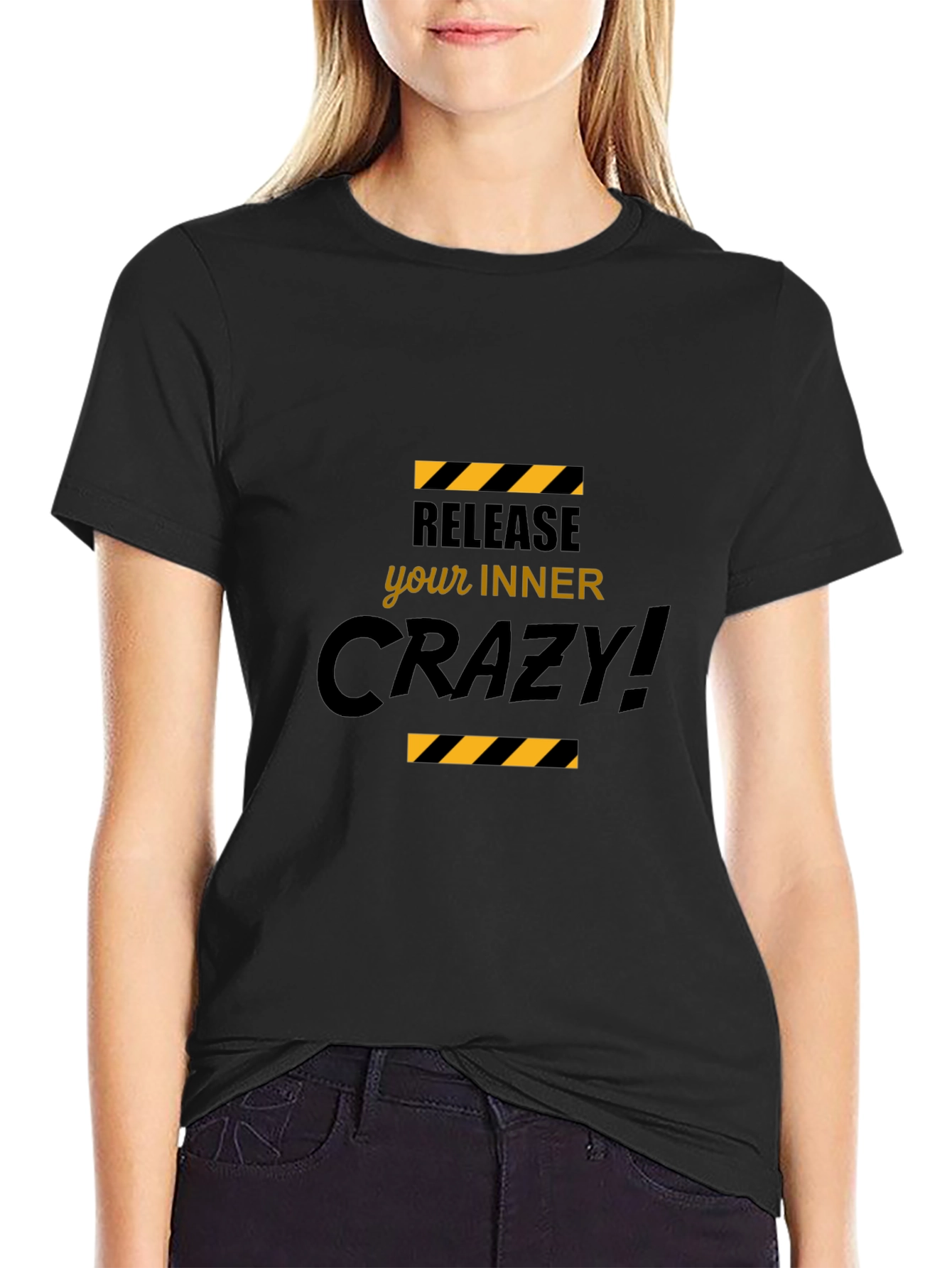 Release Your Inner Crazy Black T-Shirt