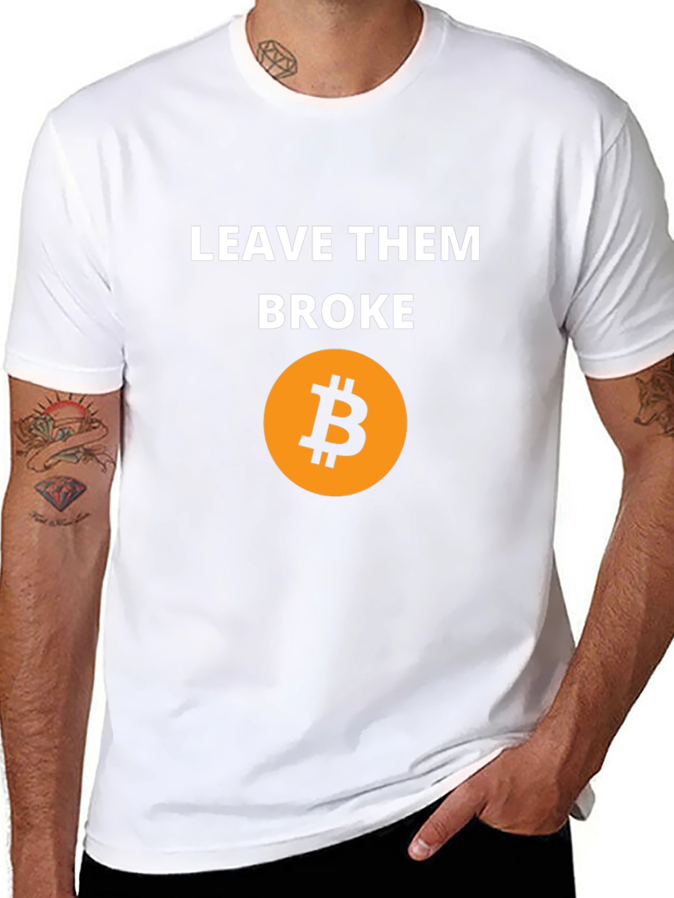 Leave Them Broke Bitcoin T-Shirt - Crypto Tee