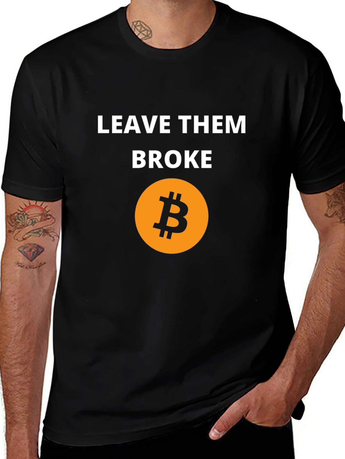 Leave Them Broke Bitcoin T-Shirt - Crypto Tee