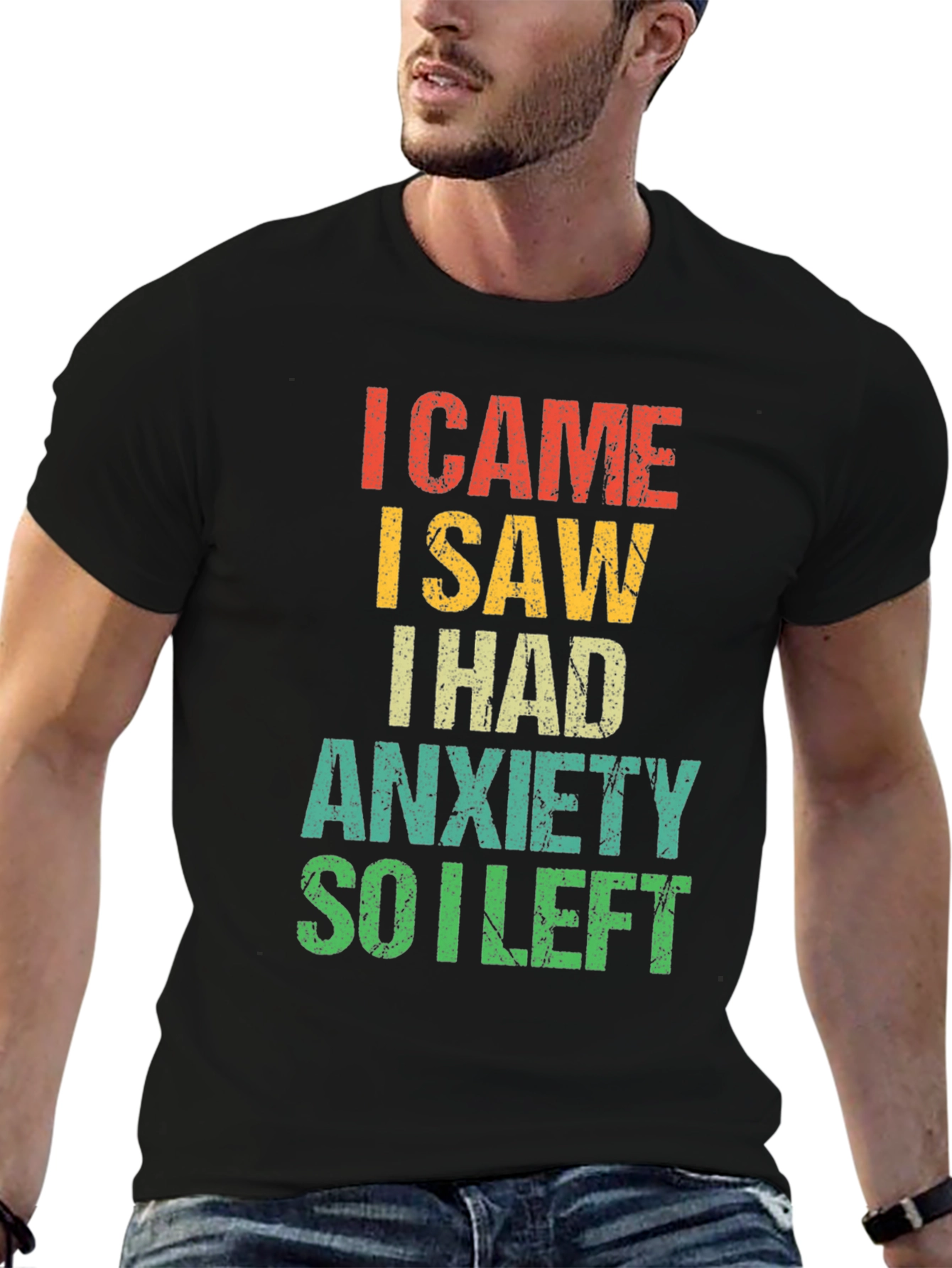 Anxiety Humor Graphic Tee - Introvert T-Shirt