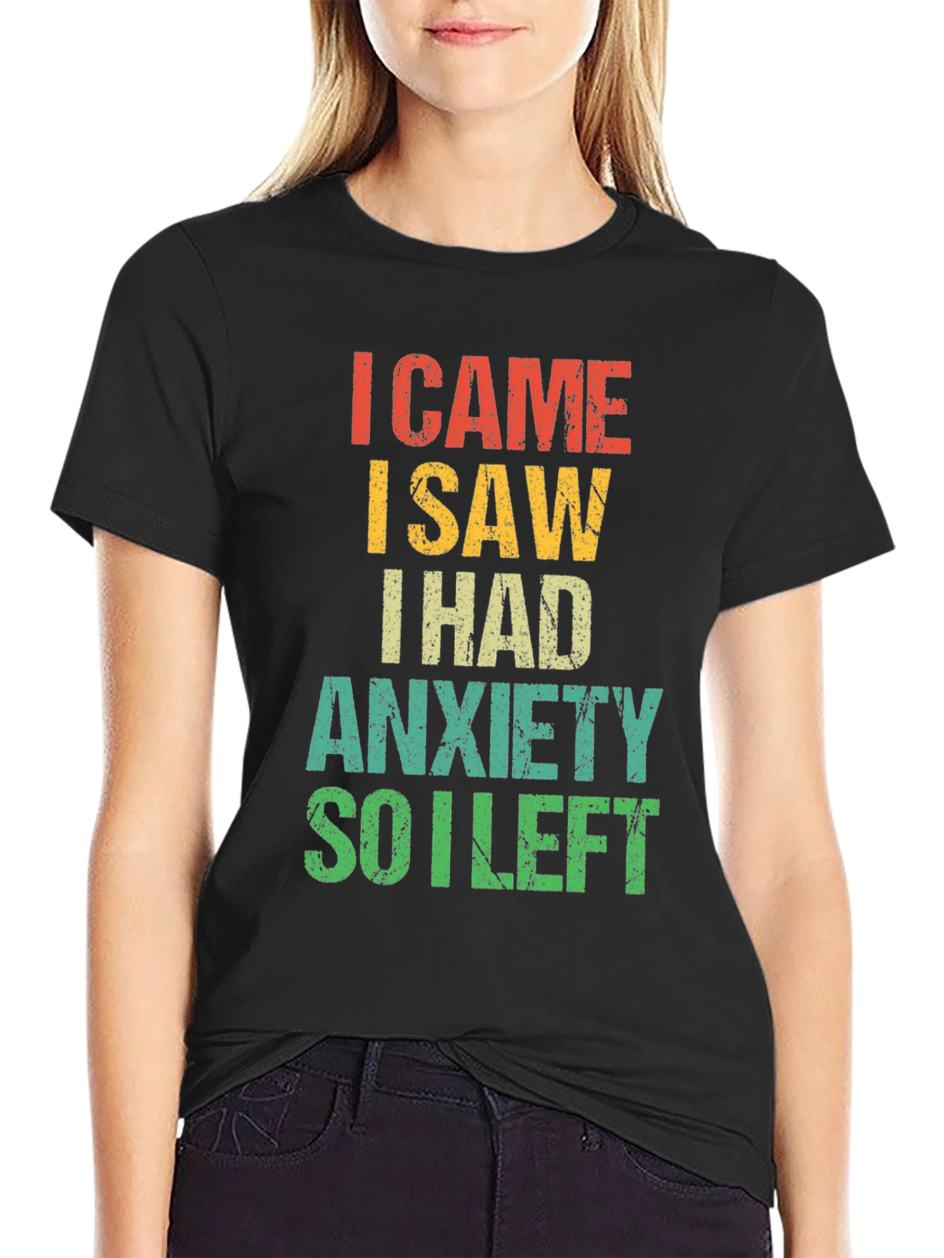 Anxiety Humor Graphic Tee - Introvert T-Shirt