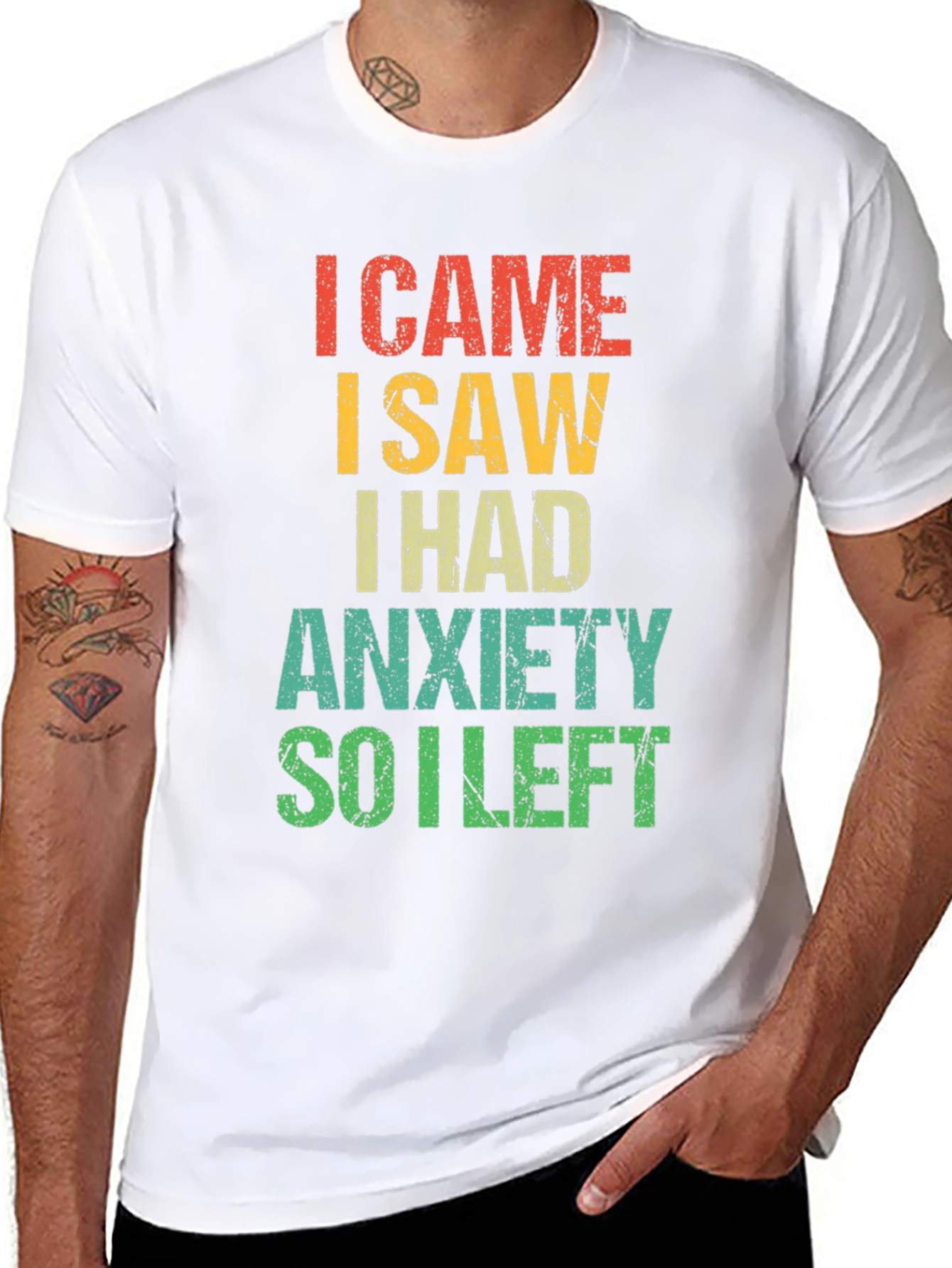 Anxiety Humor Graphic Tee - Introvert T-Shirt