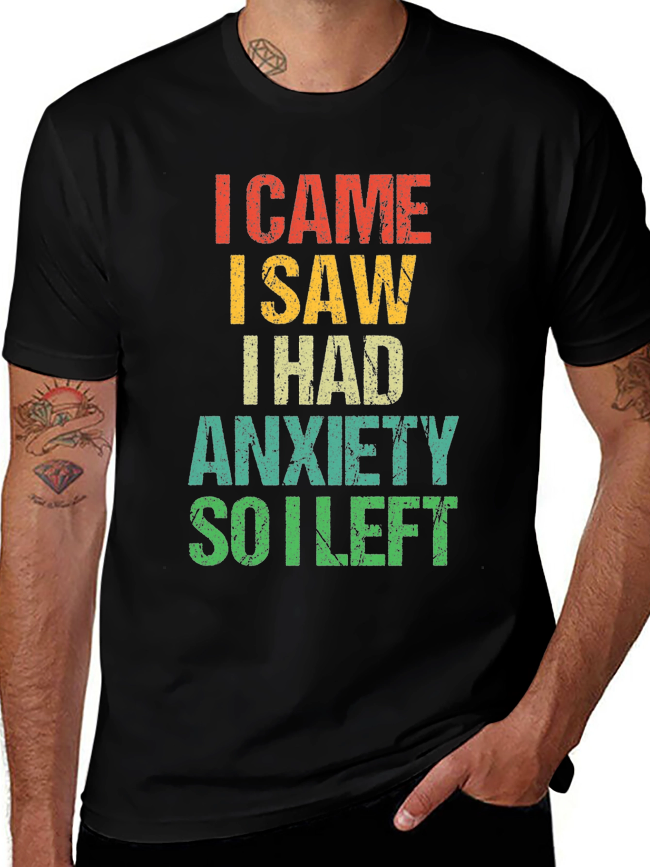 Anxiety Humor Graphic Tee - Introvert T-Shirt