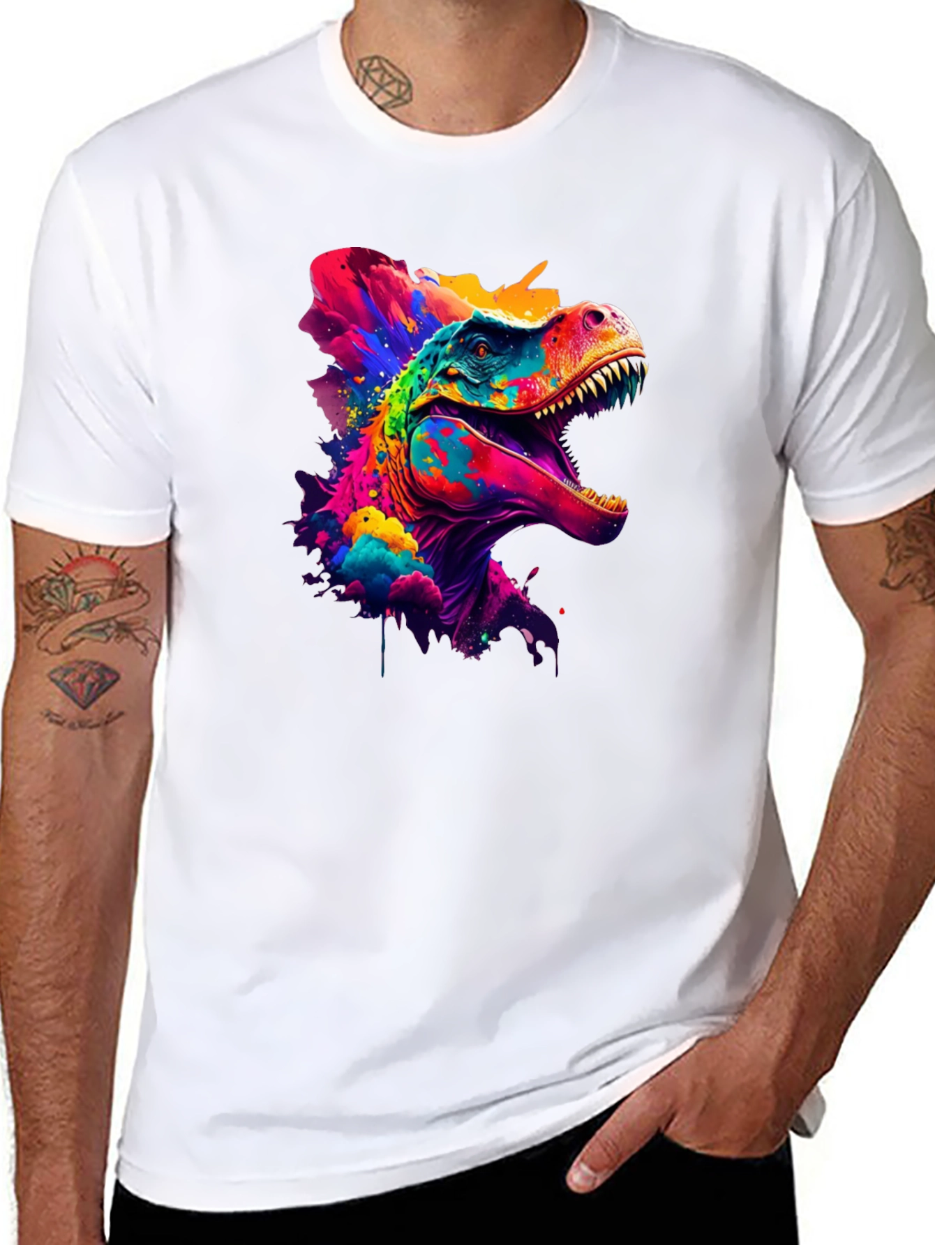 Vibrant Dino Graphic Tee