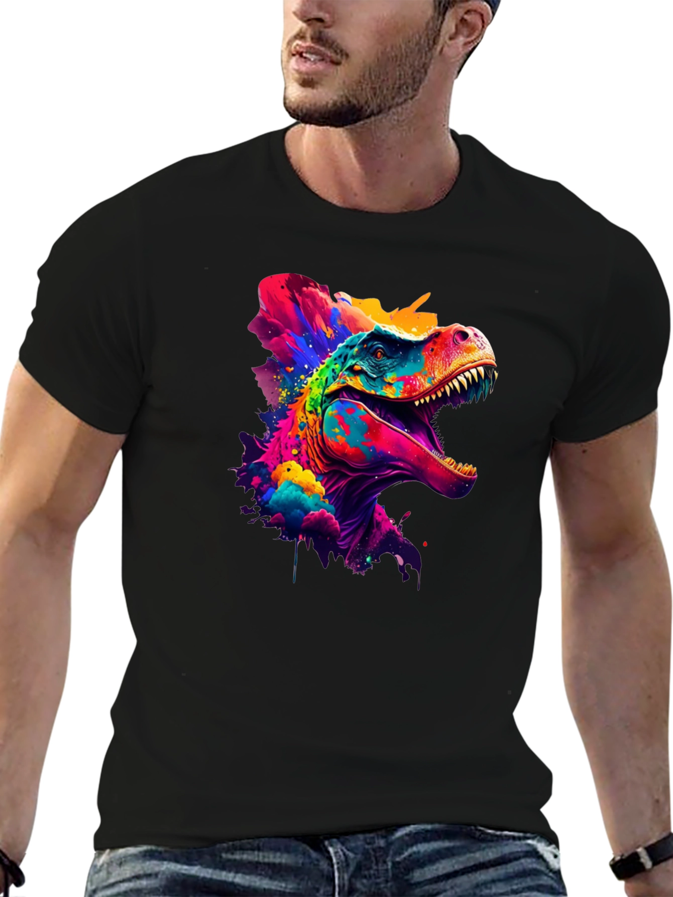 Vibrant Dino Graphic Tee