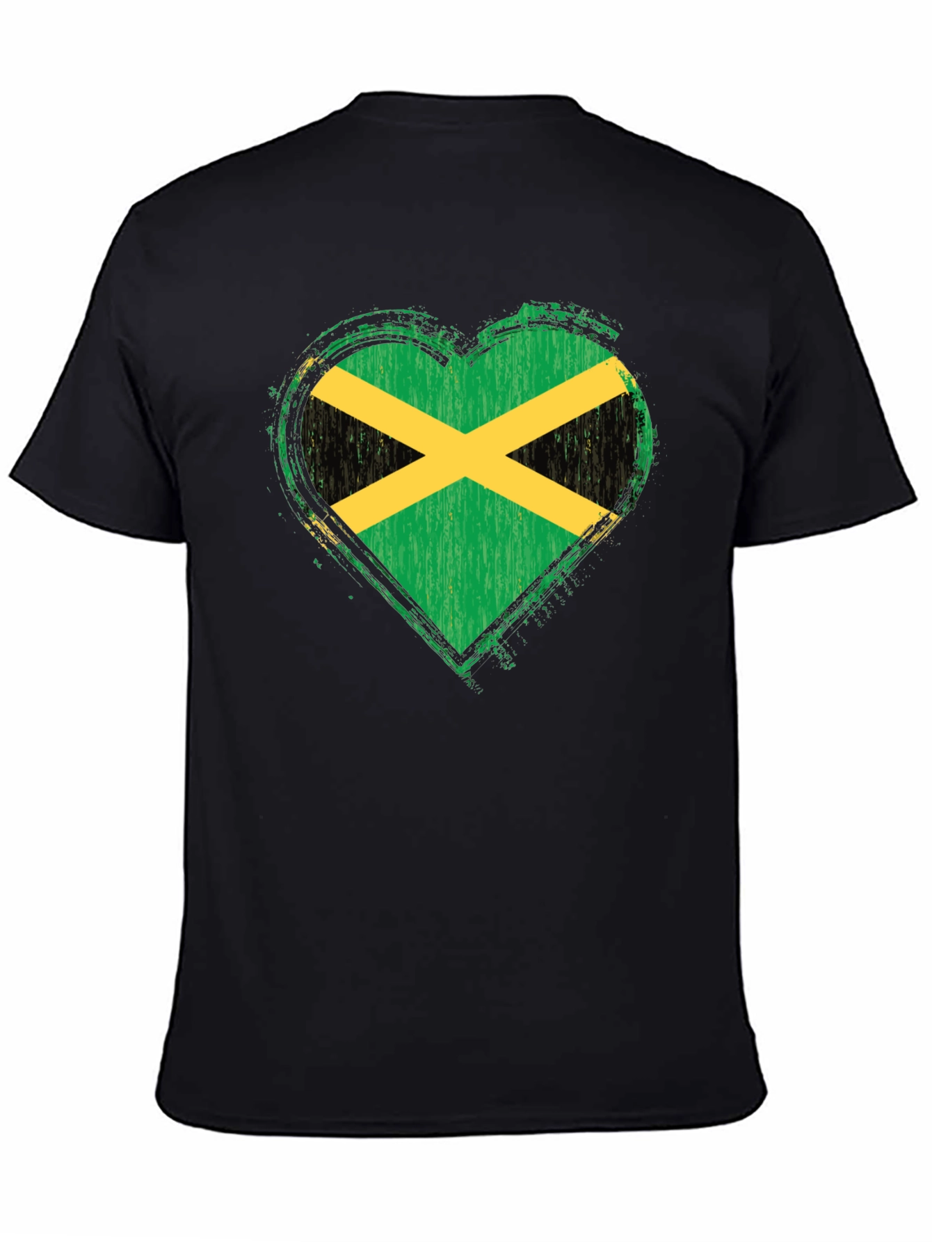 Jamaica Flag Heart T-Shirt