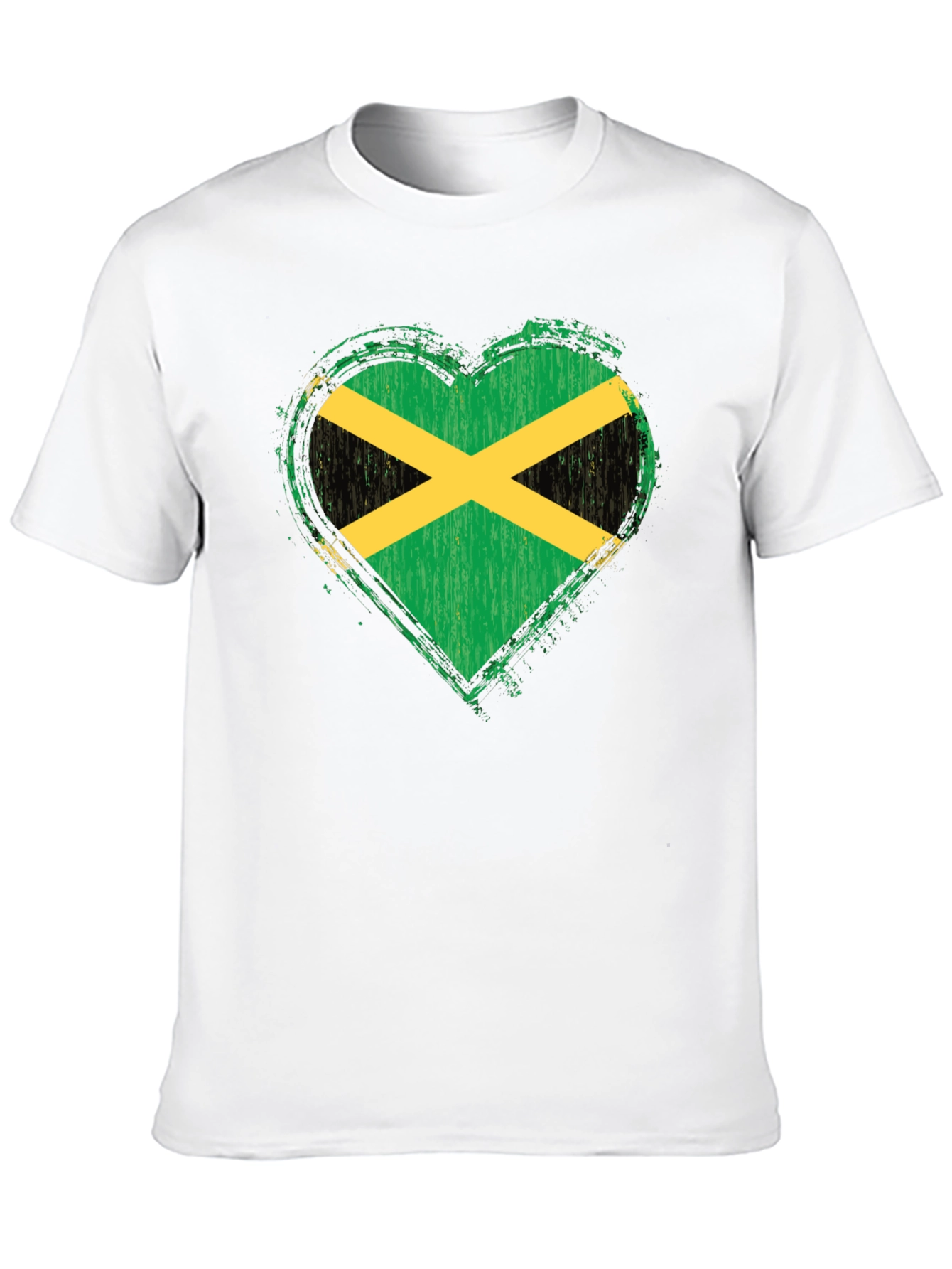 Jamaica Flag Heart T-Shirt