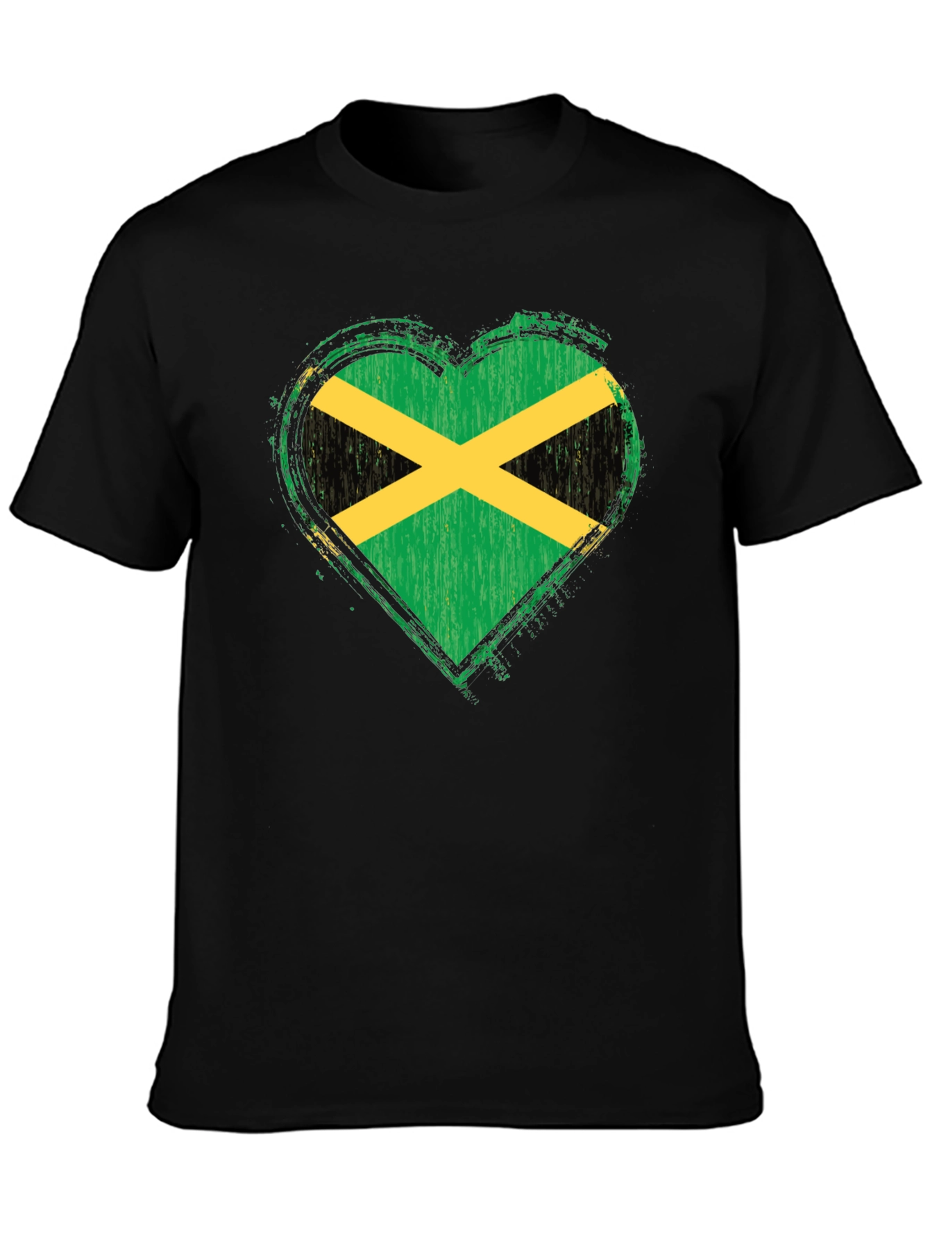 Jamaica Flag Heart T-Shirt