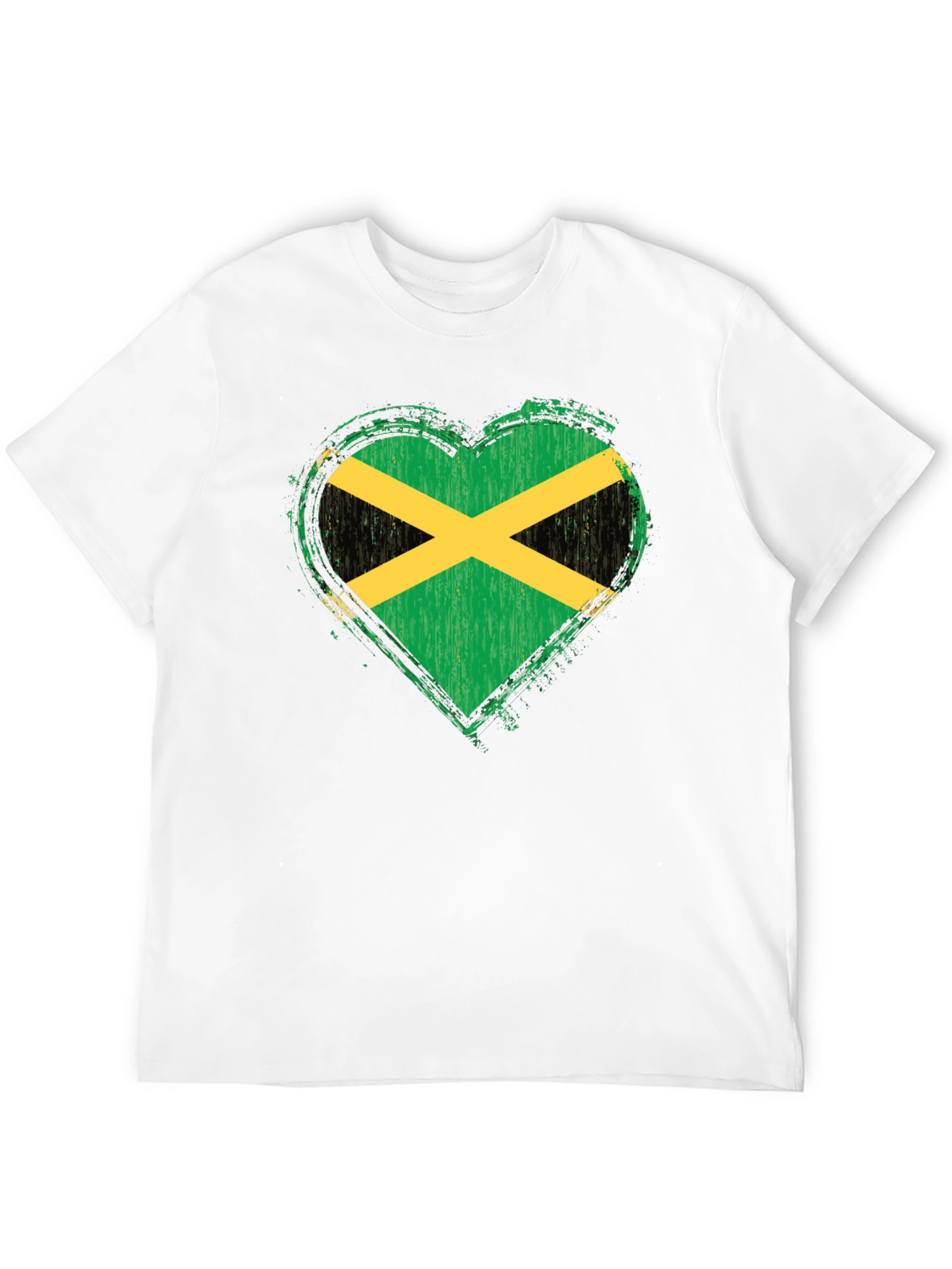 Jamaica Flag Heart T-Shirt