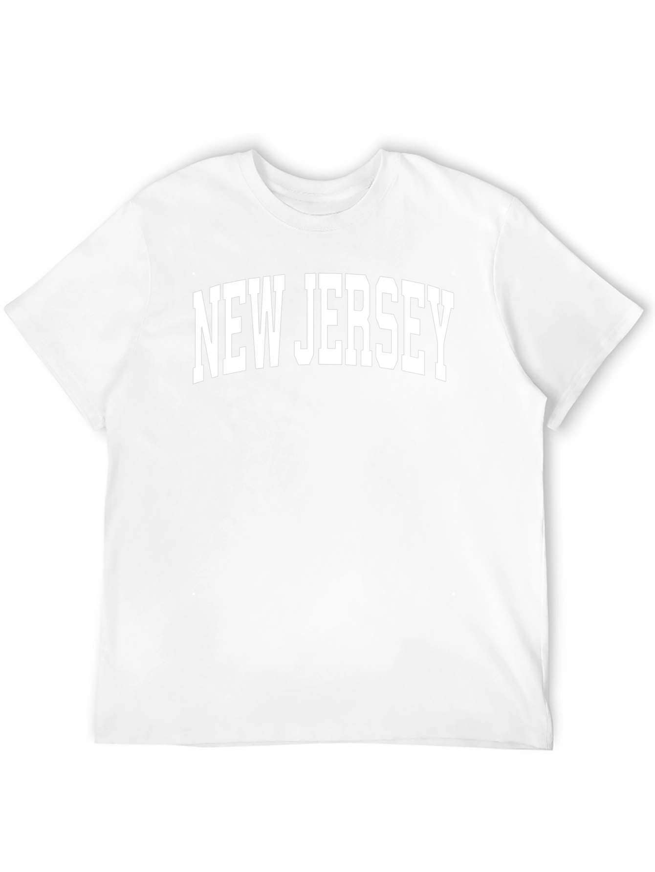 New Jersey Graphic Print Crew Neck T-Shirt