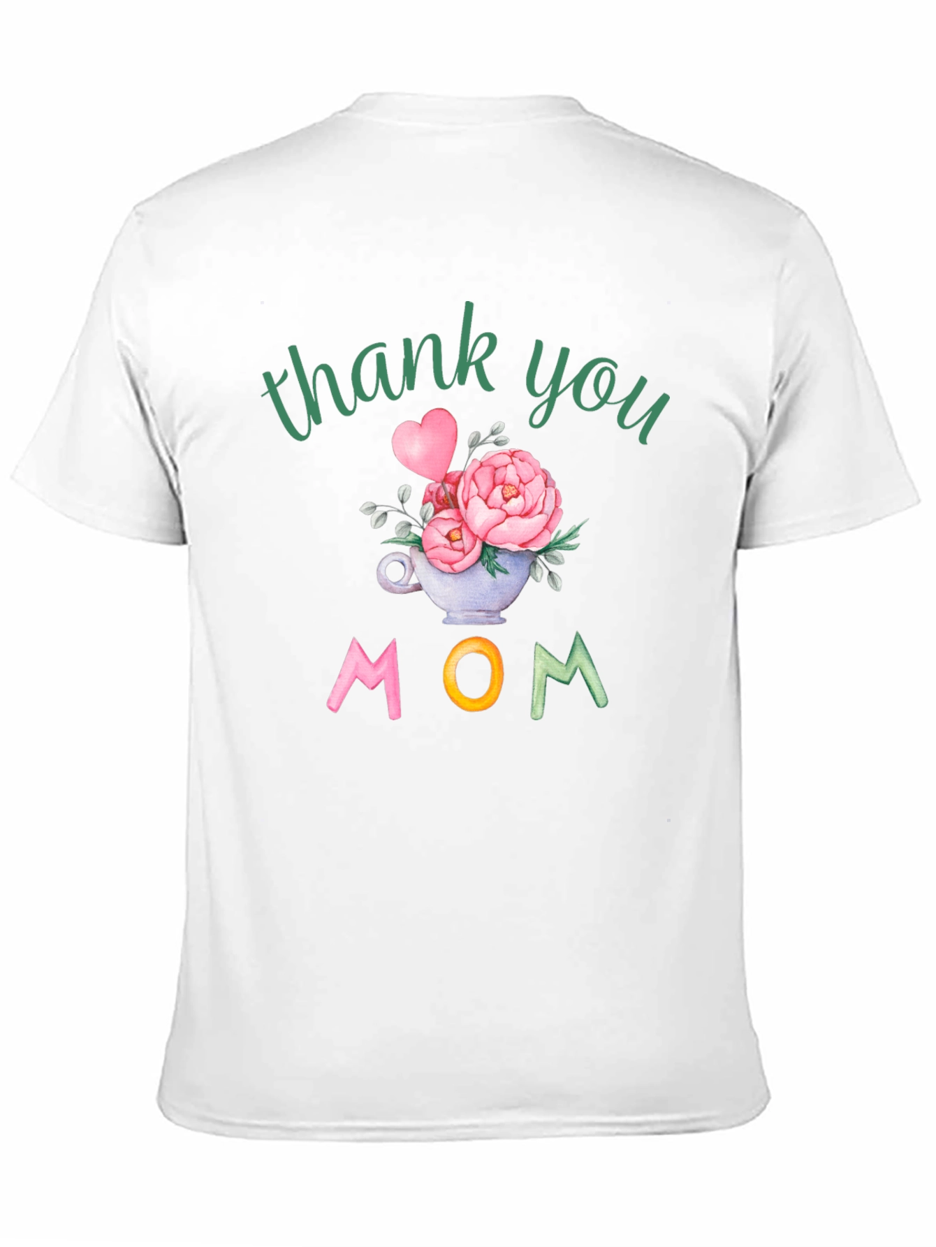 Thank You Mom Floral Graphic Tee