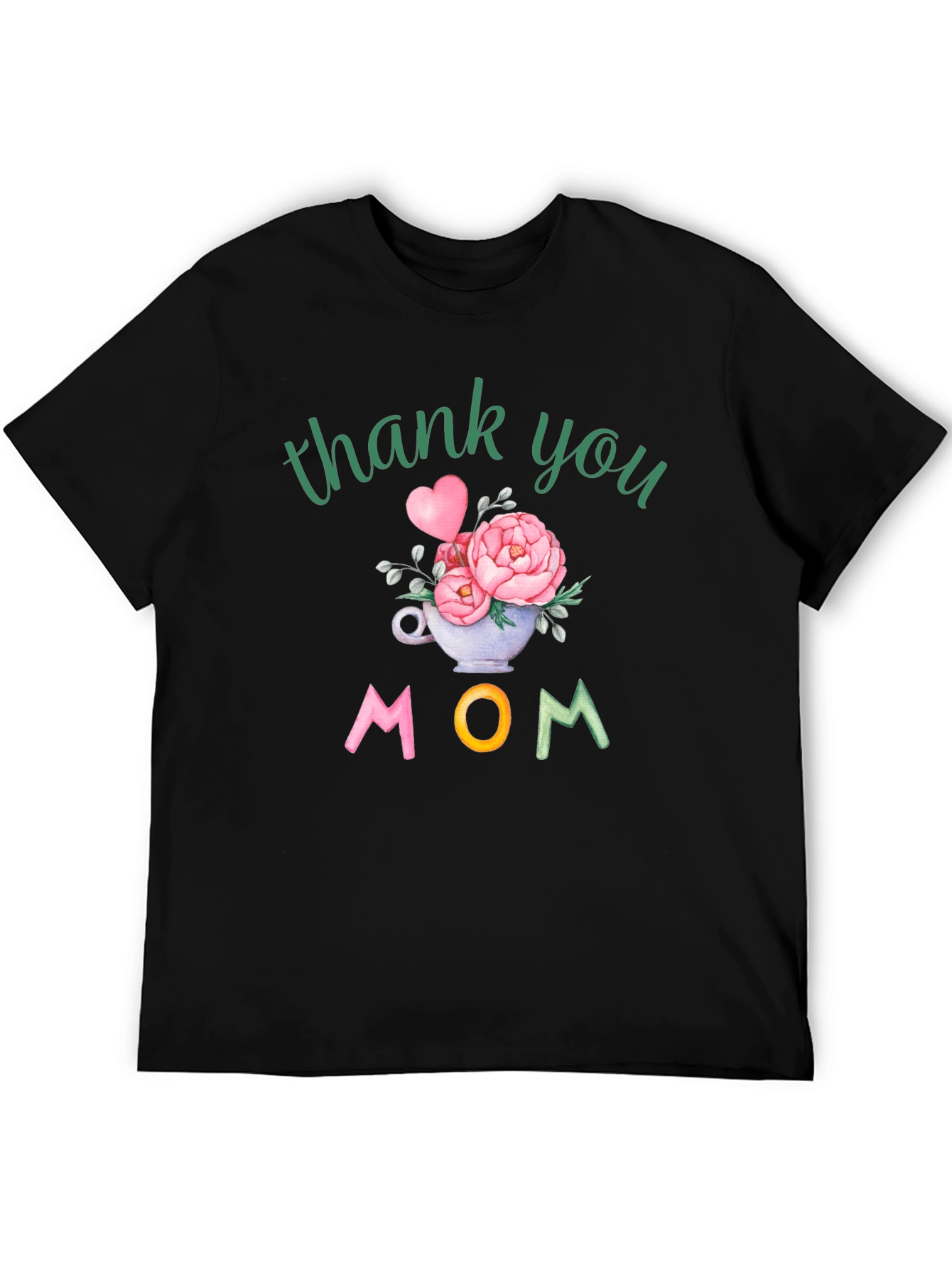 Thank You Mom Floral Graphic Tee
