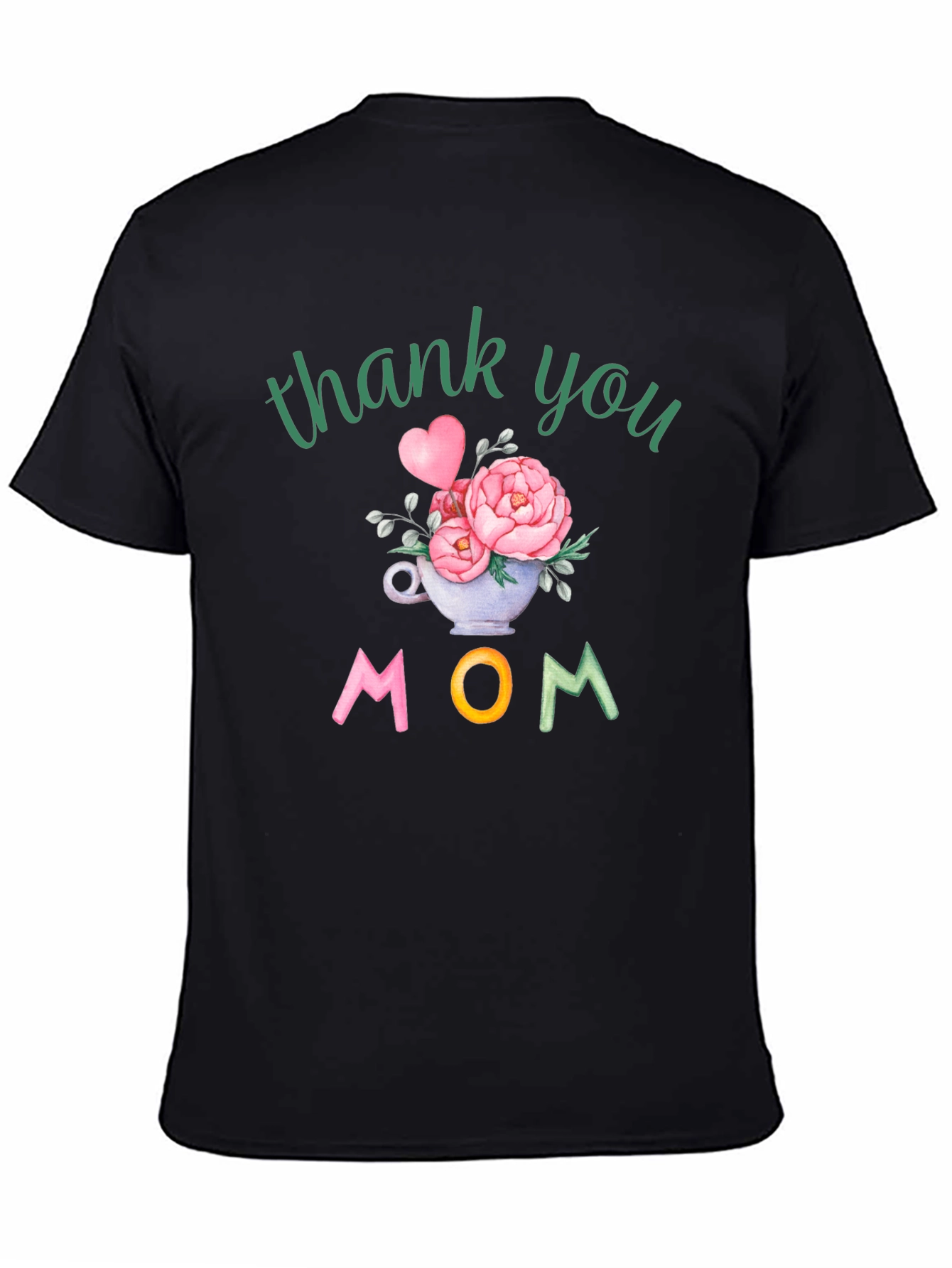 Thank You Mom Floral Graphic Tee