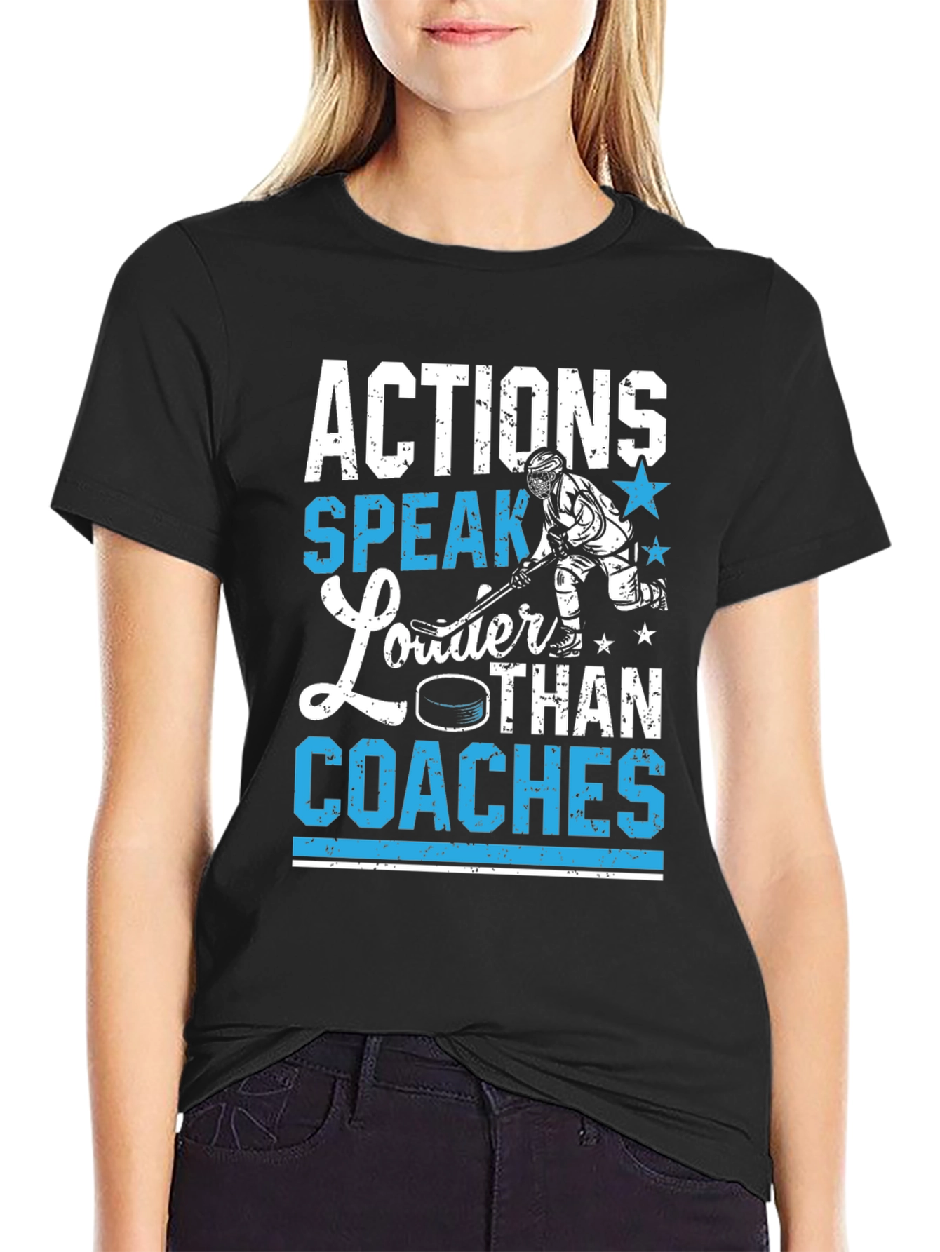 Actions Speak Louder Than Coaches Graphic Tee