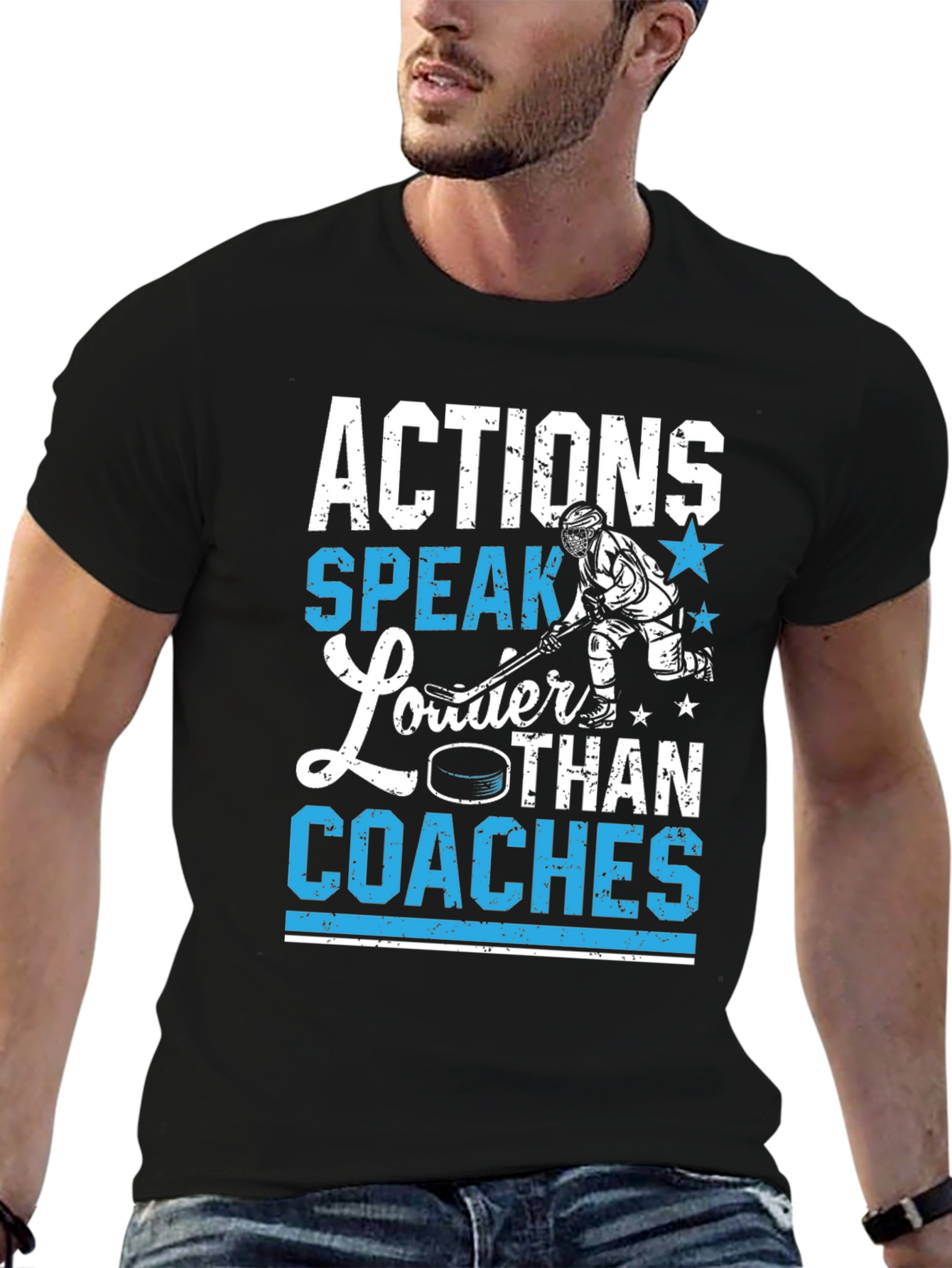 Actions Speak Louder Than Coaches Graphic Tee