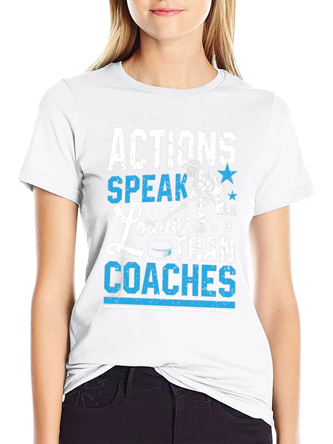 Actions Speak Louder Than Coaches Graphic Tee