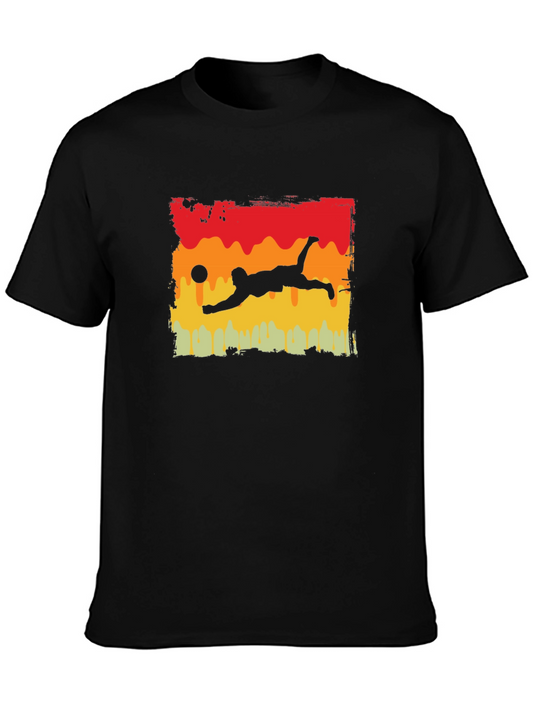 Volleyball Player Graphic Tee - Black
