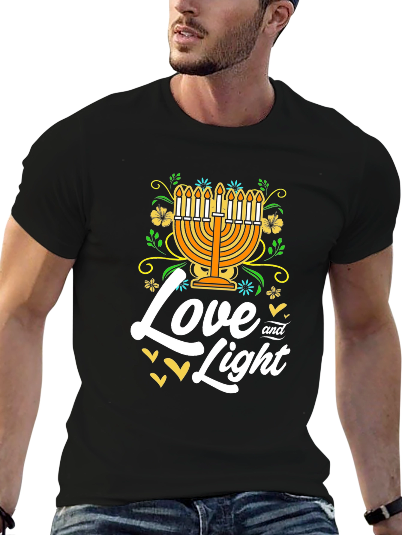 Love and Light Hanukkah T-Shirt