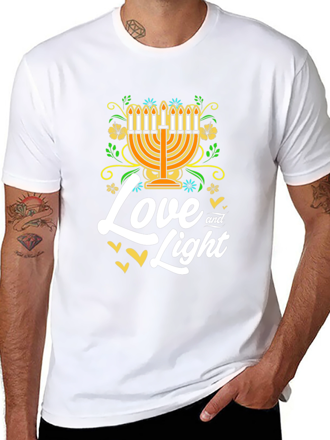 Love and Light Hanukkah T-Shirt