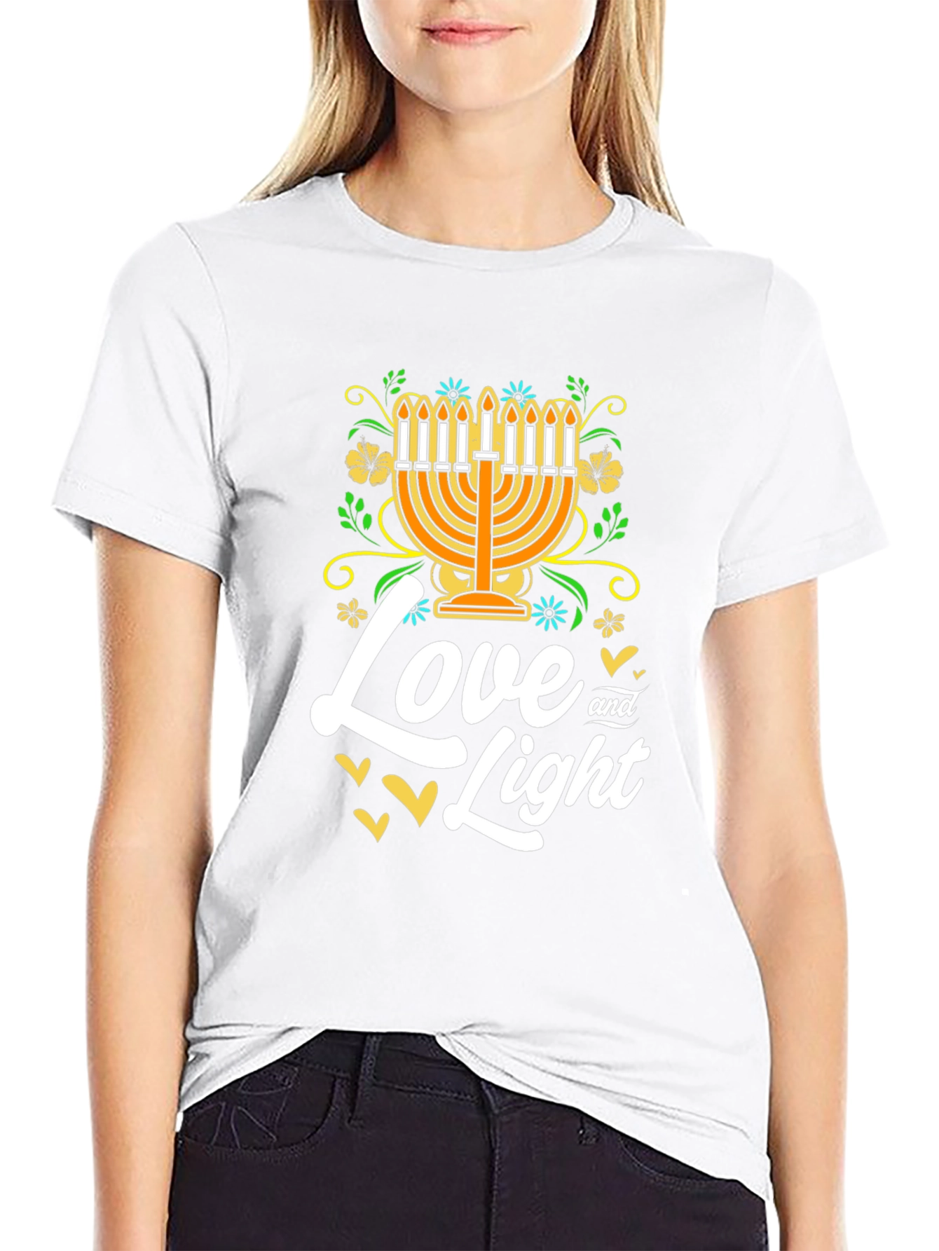 Love and Light Hanukkah T-Shirt