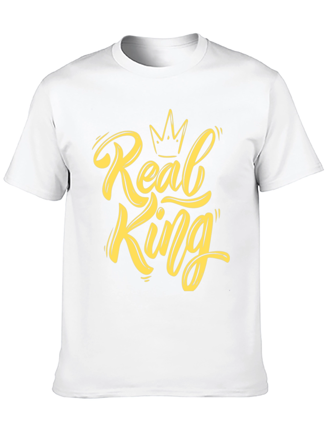 Real King Graphic Print Black T-Shirt