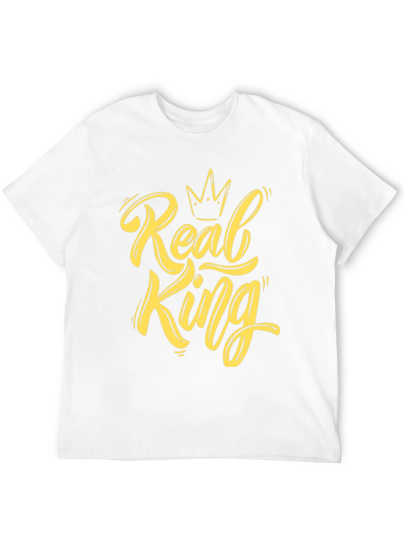 Real King Graphic Print Black T-Shirt