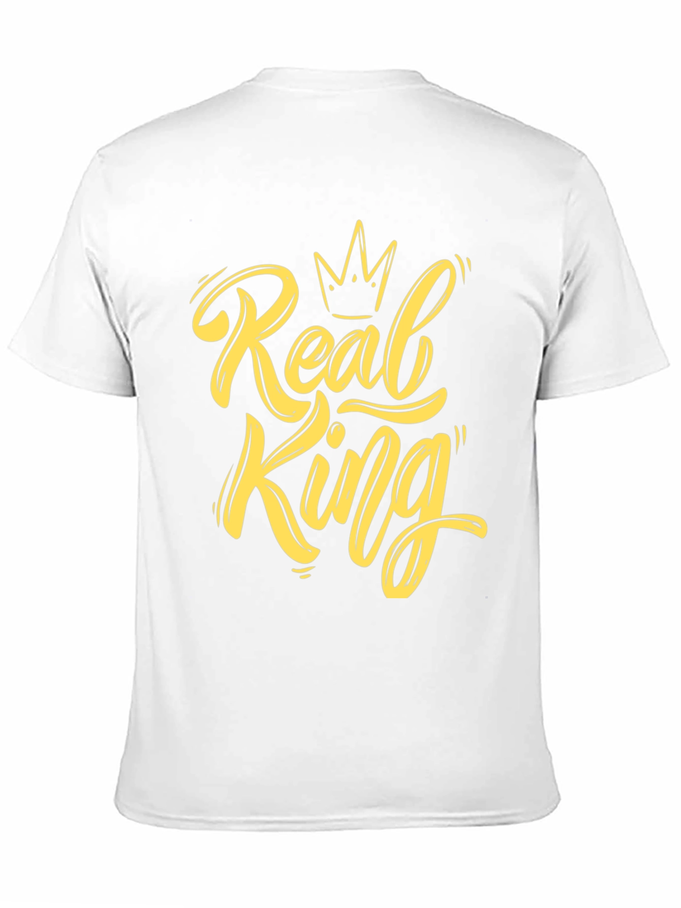 Real King Graphic Print Black T-Shirt