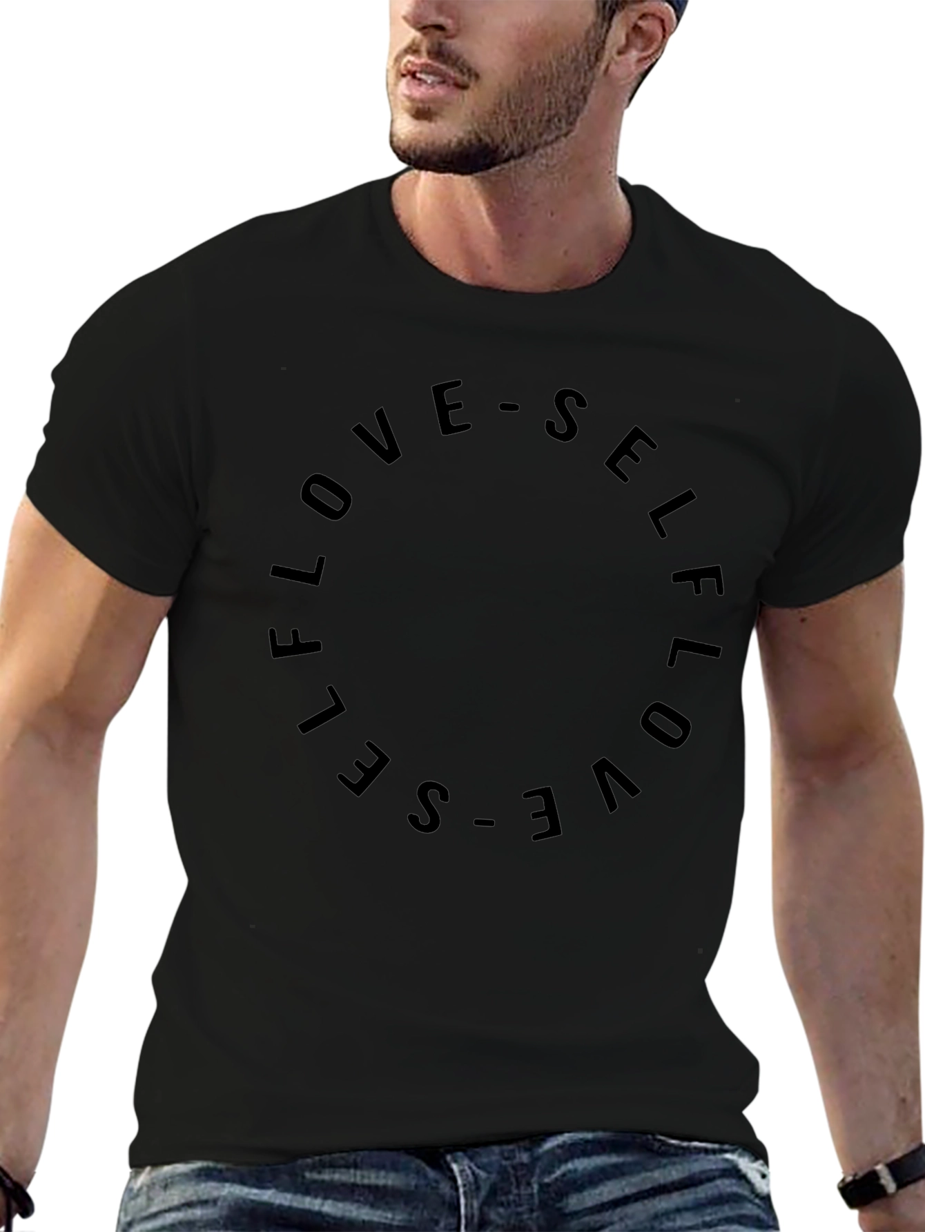 Self Love Black Graphic Tee