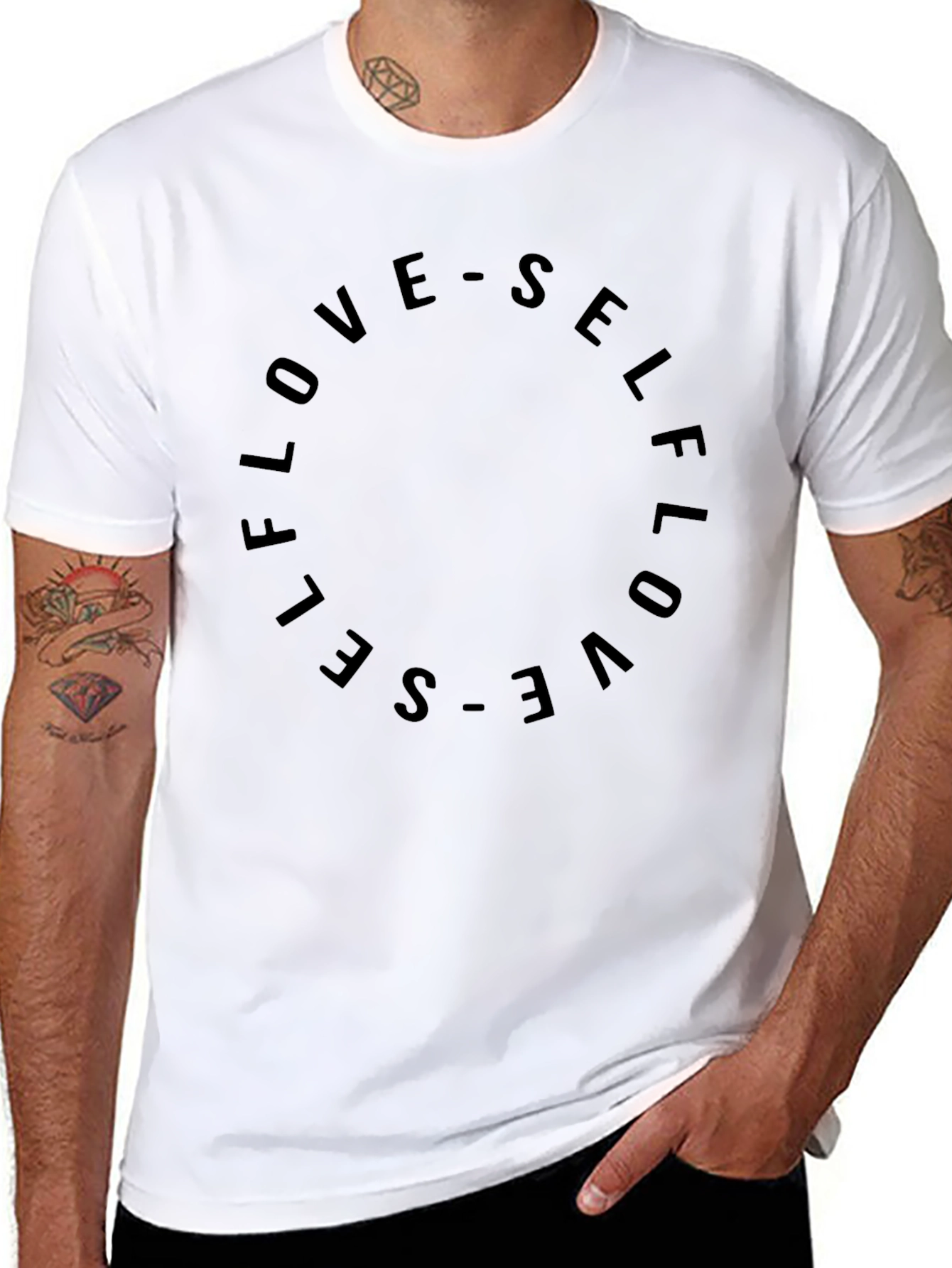 Self Love Black Graphic Tee