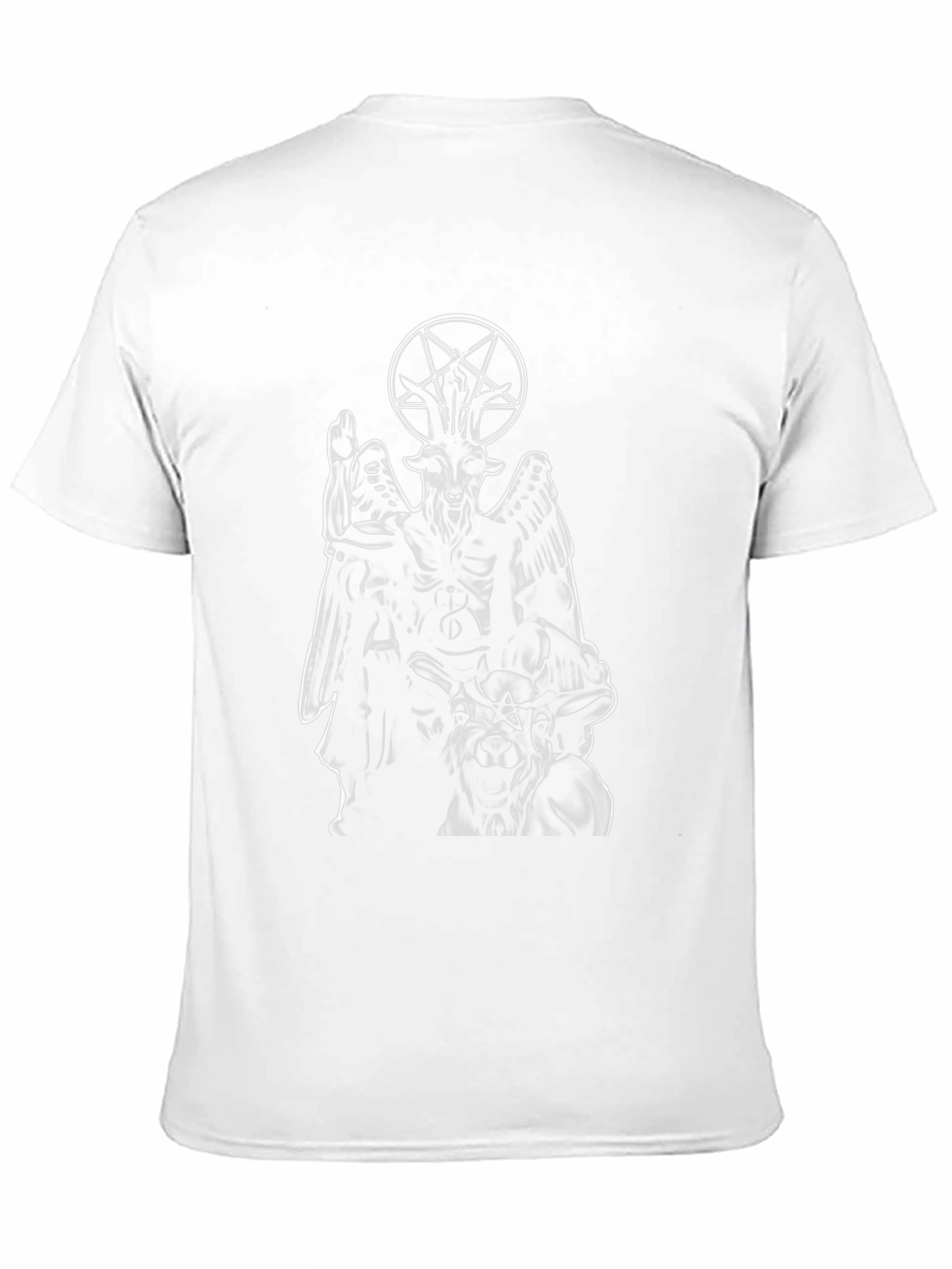 Baphomet Graphic Print Black T-Shirt