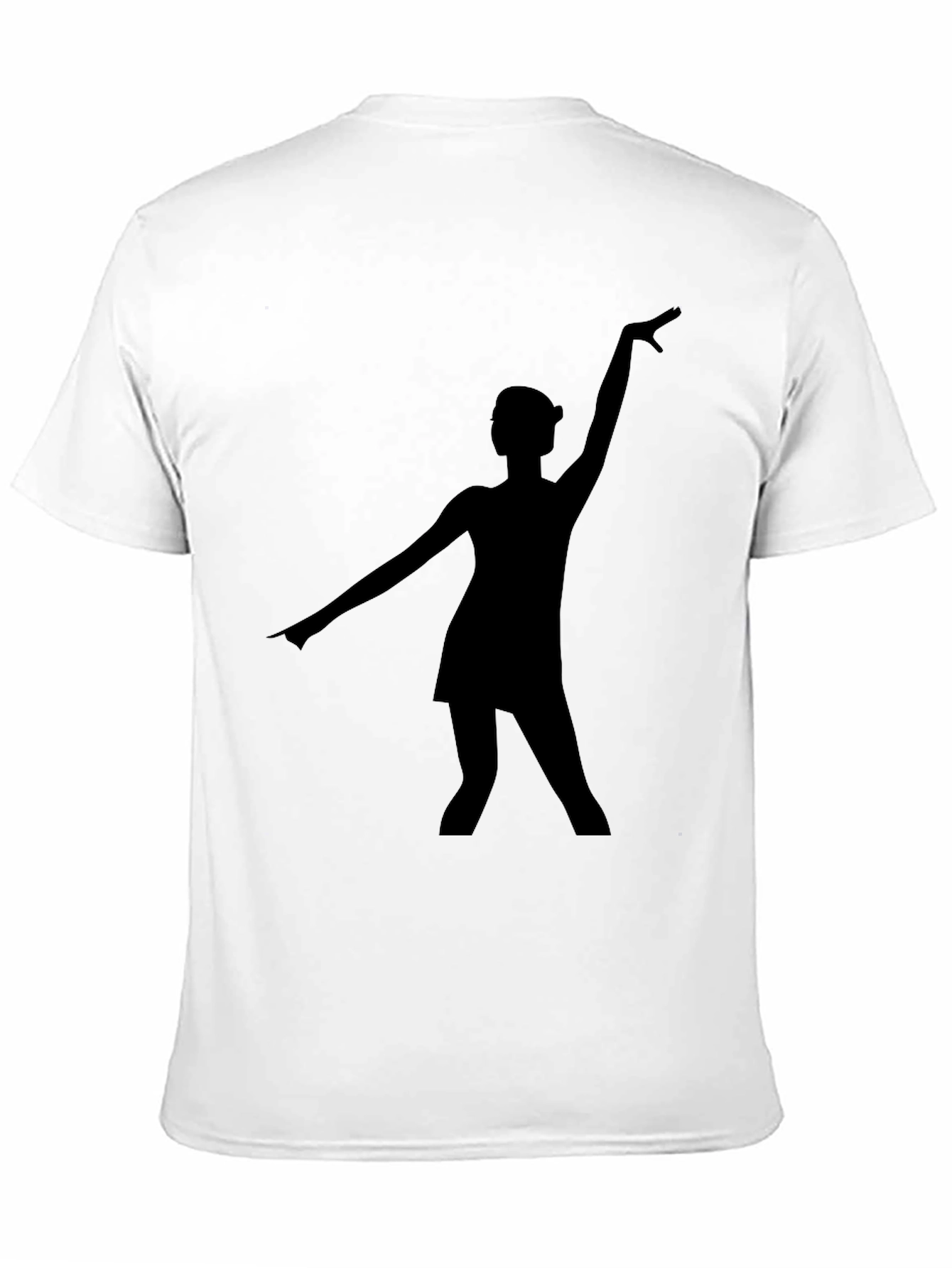 Black T-Shirt with Dancer Silhouette