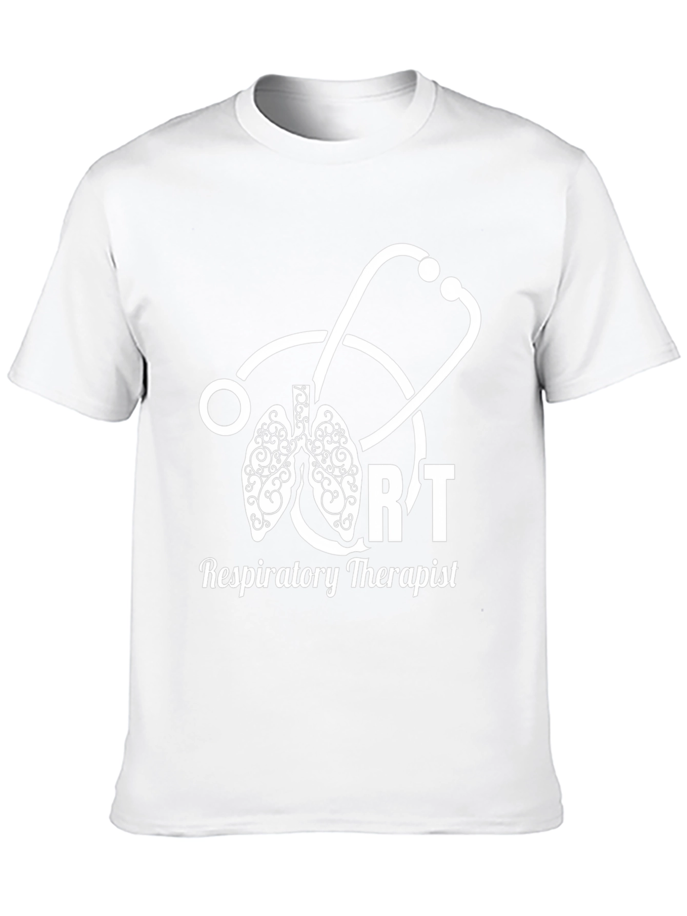 Respiratory Therapist T-Shirt - Lung Stethoscope Design