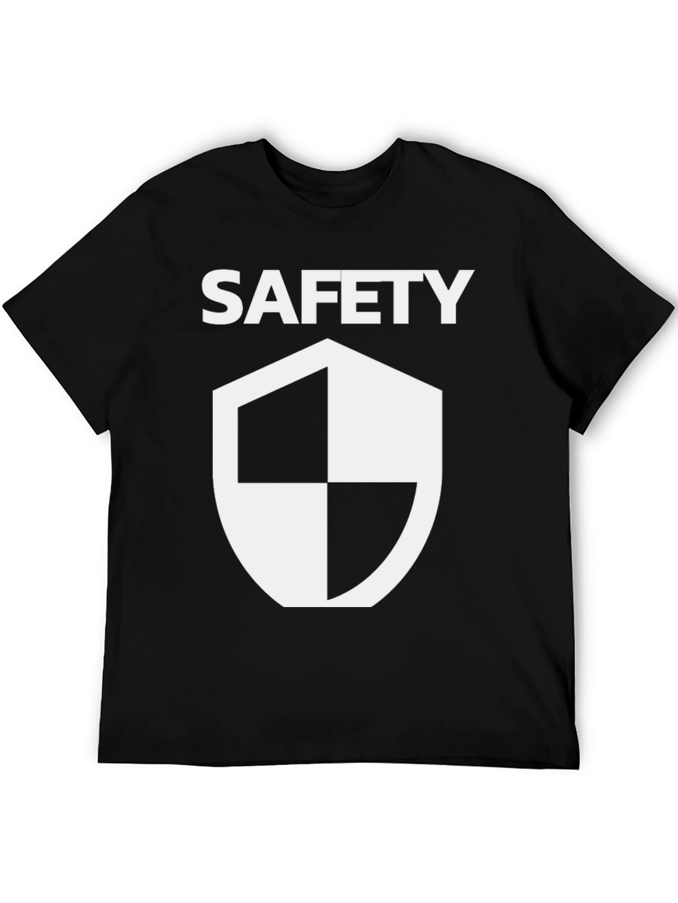 Safety First T-Shirt - Black Graphic Tee