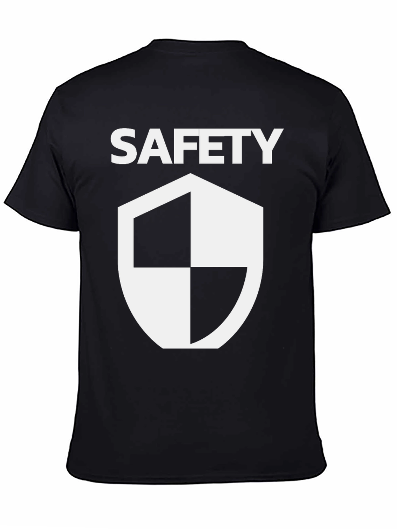 Safety First T-Shirt - Black Graphic Tee