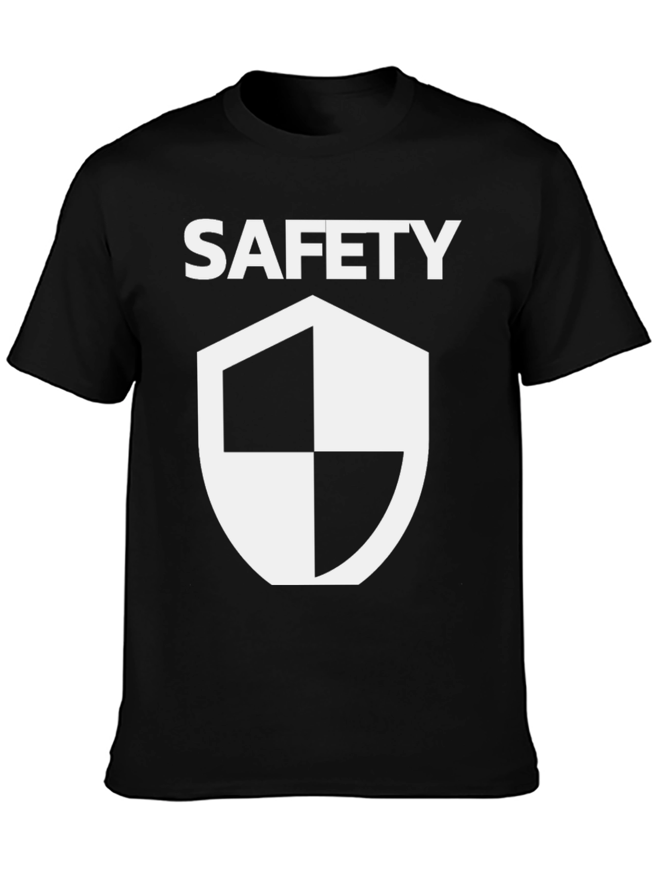 Safety First T-Shirt - Black Graphic Tee