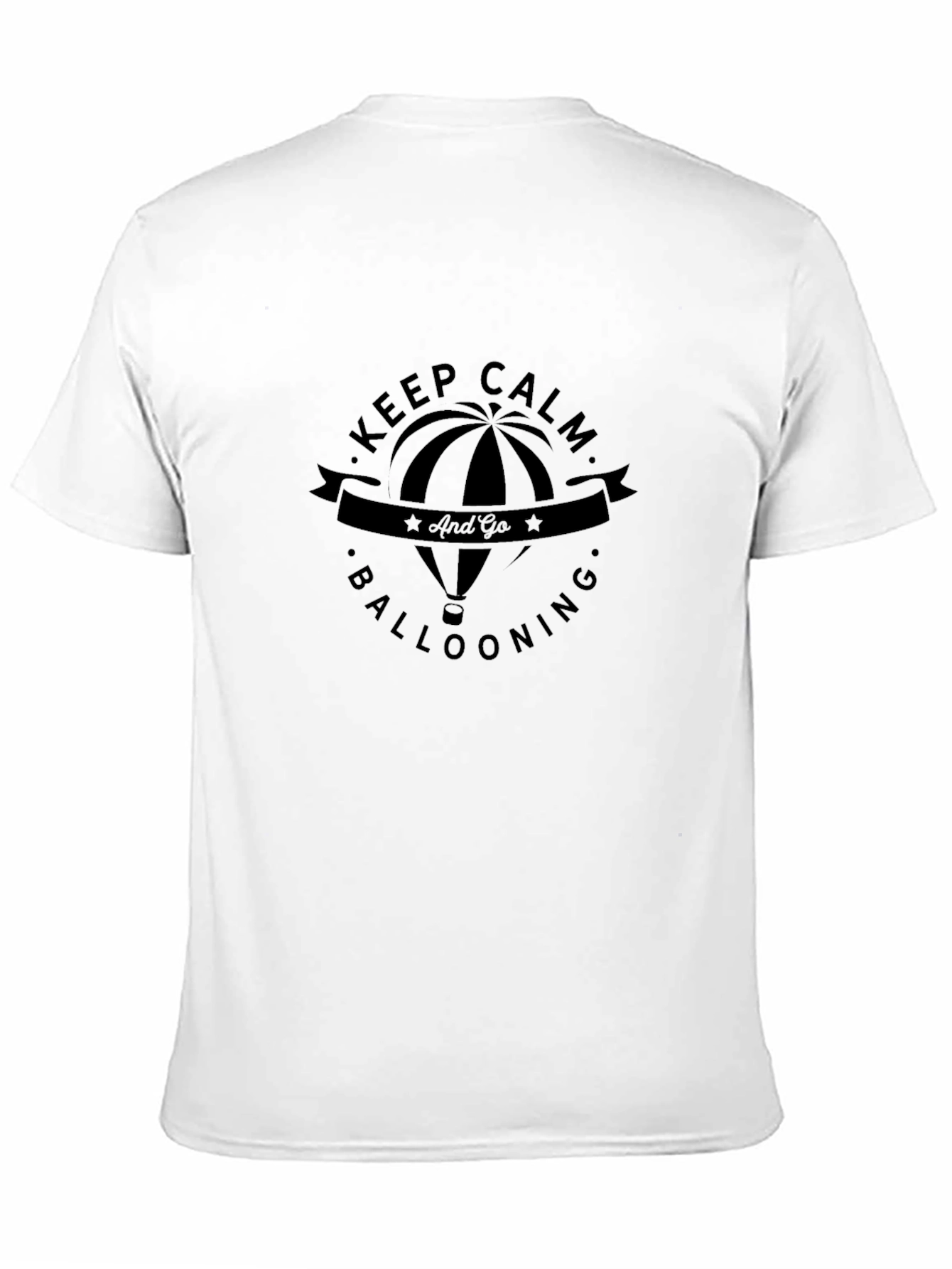 Keep Calm Ballooning Black T-Shirt