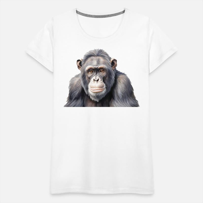 Watercolor chimpanzee monkey painting art