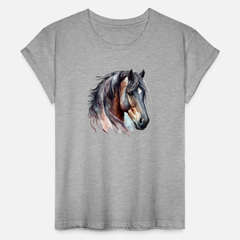 Watercolor Portrait of Bay Horse