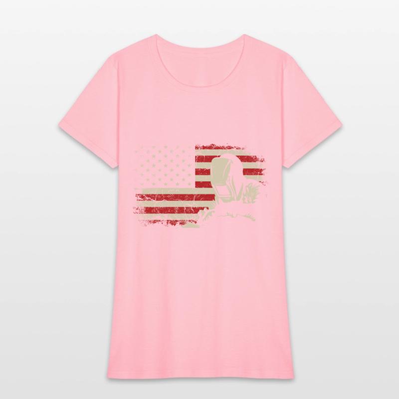Welder Vintage USA American Flag Welding