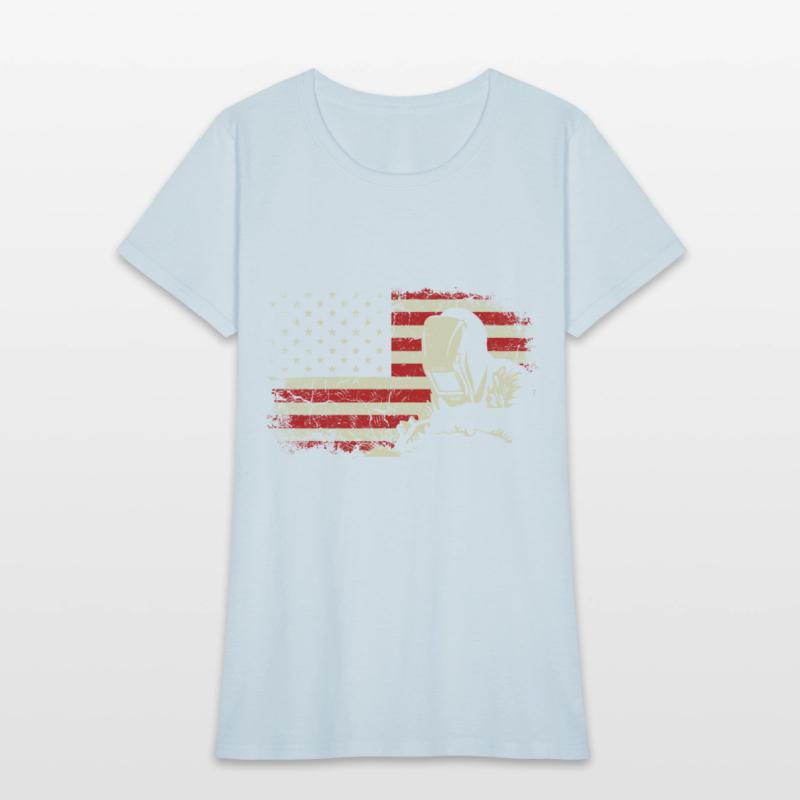 Welder Vintage USA American Flag Welding