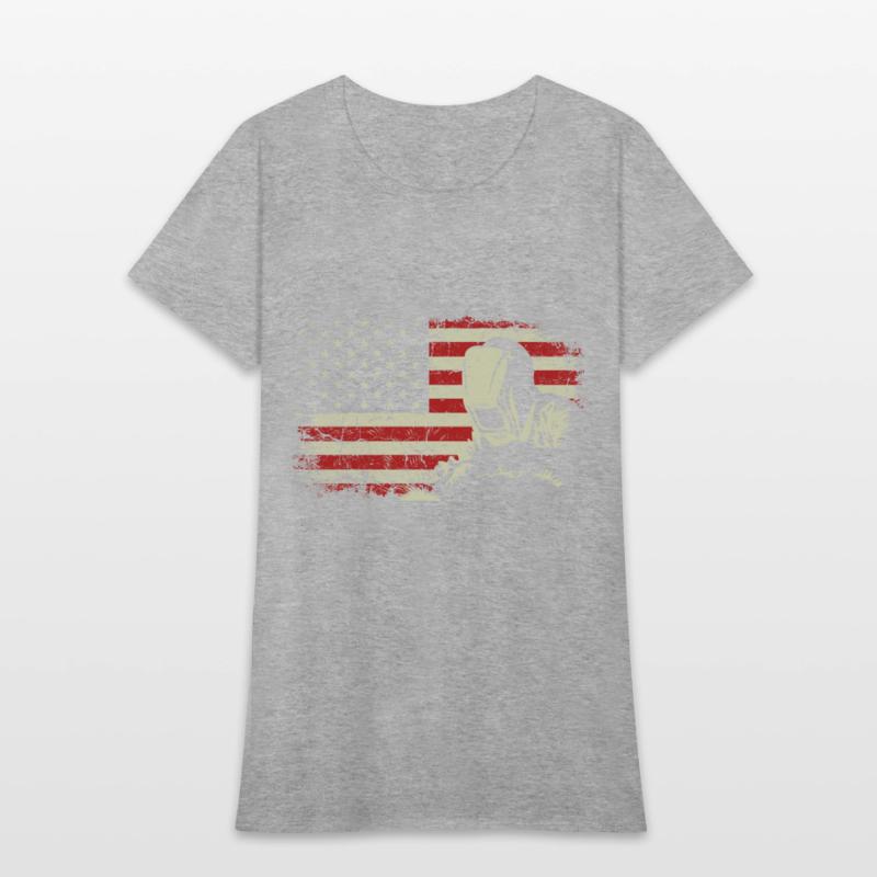 Welder Vintage USA American Flag Welding