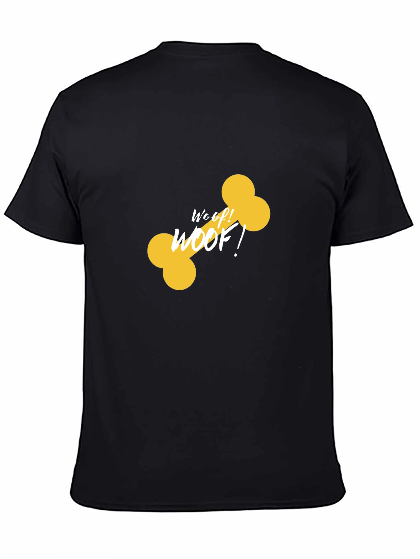 Woof Bone Graphic Black Tee