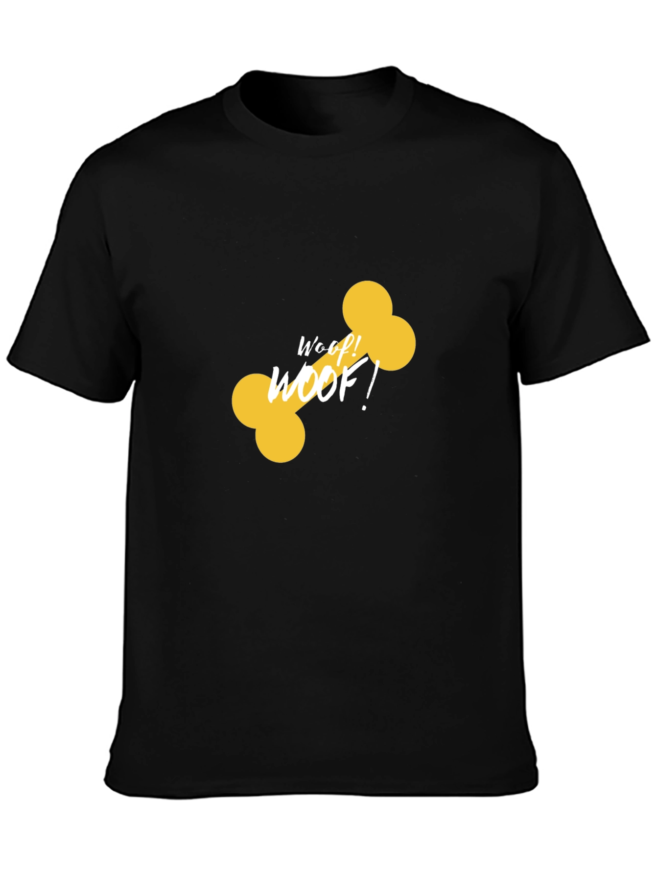 Woof Bone Graphic Black Tee