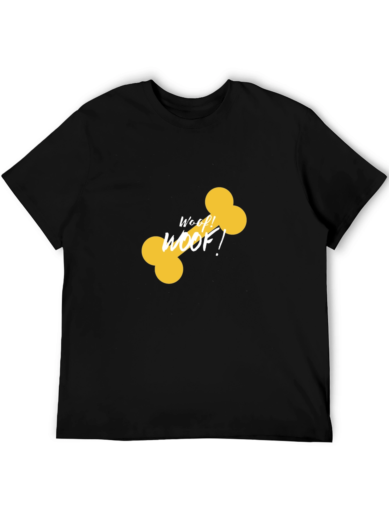 Woof Bone Graphic Black Tee