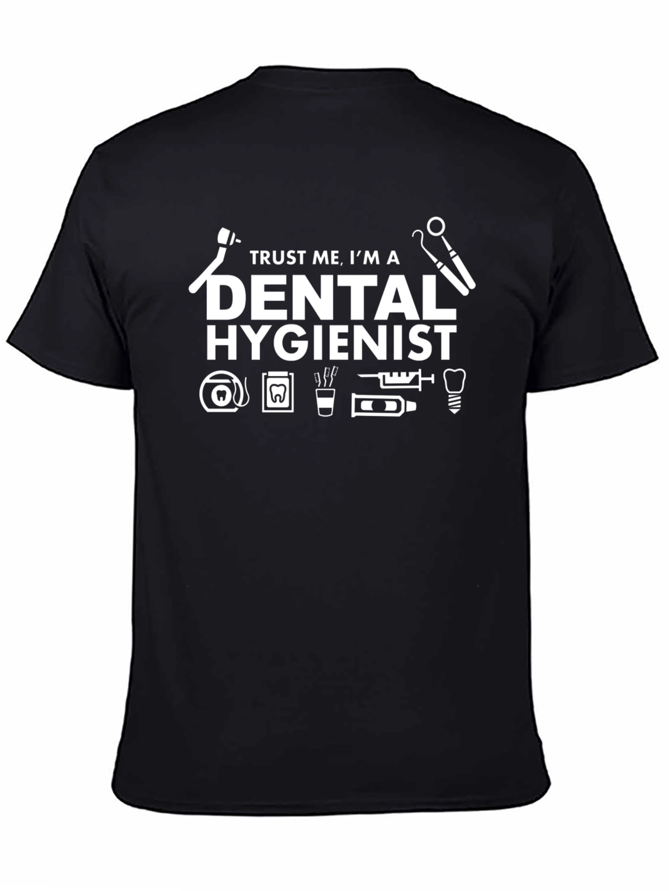 Dental Hygienist Graphic T-Shirt - Black