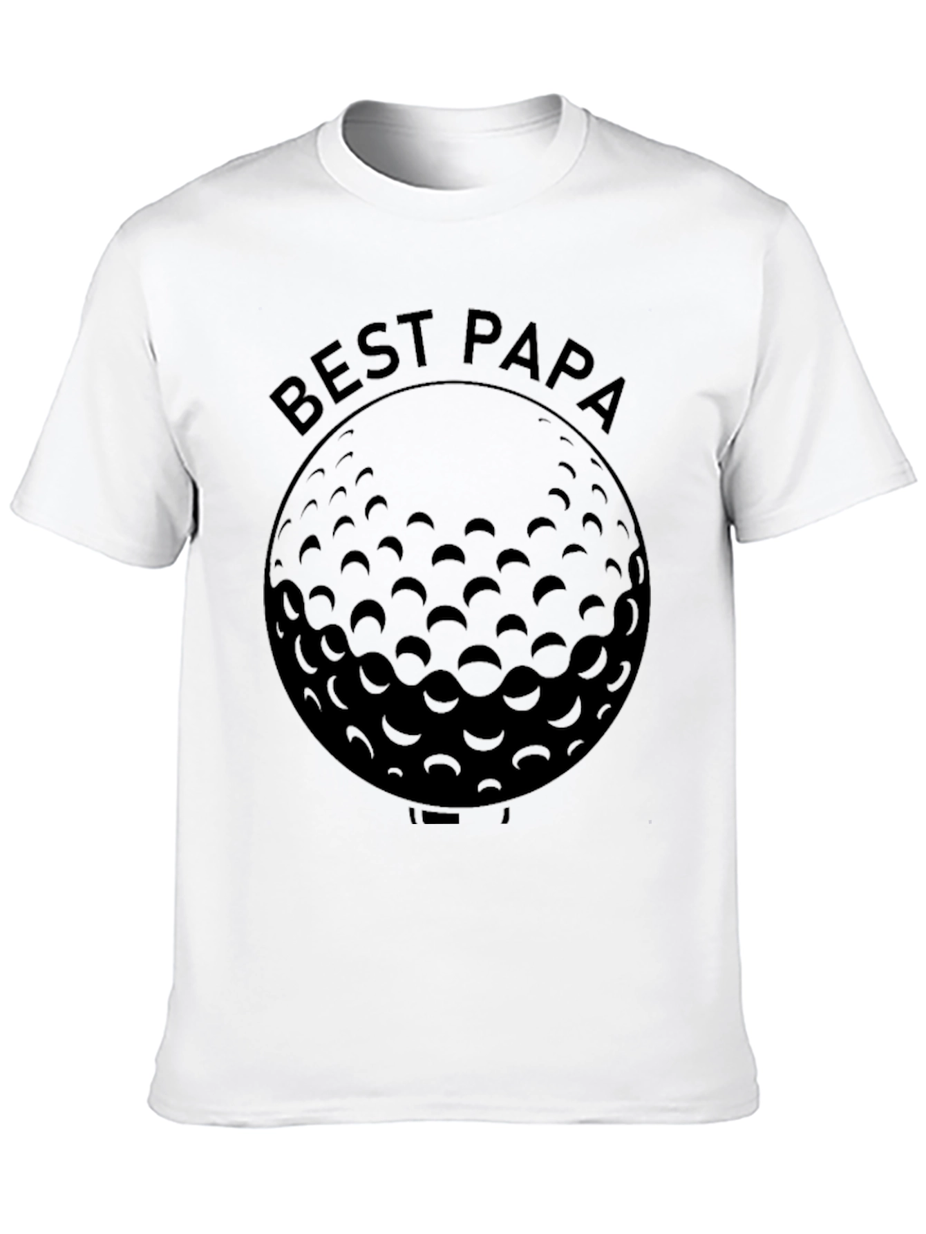 Best Papa Golf Ball Graphic T-Shirt