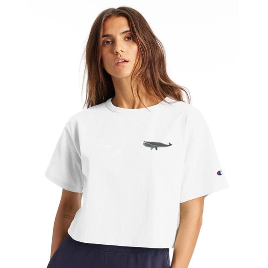 Whale embroidered