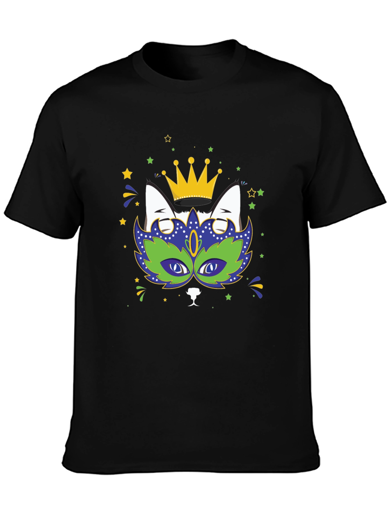 Mardi Gras Cat T-Shirt - King Cat Tee