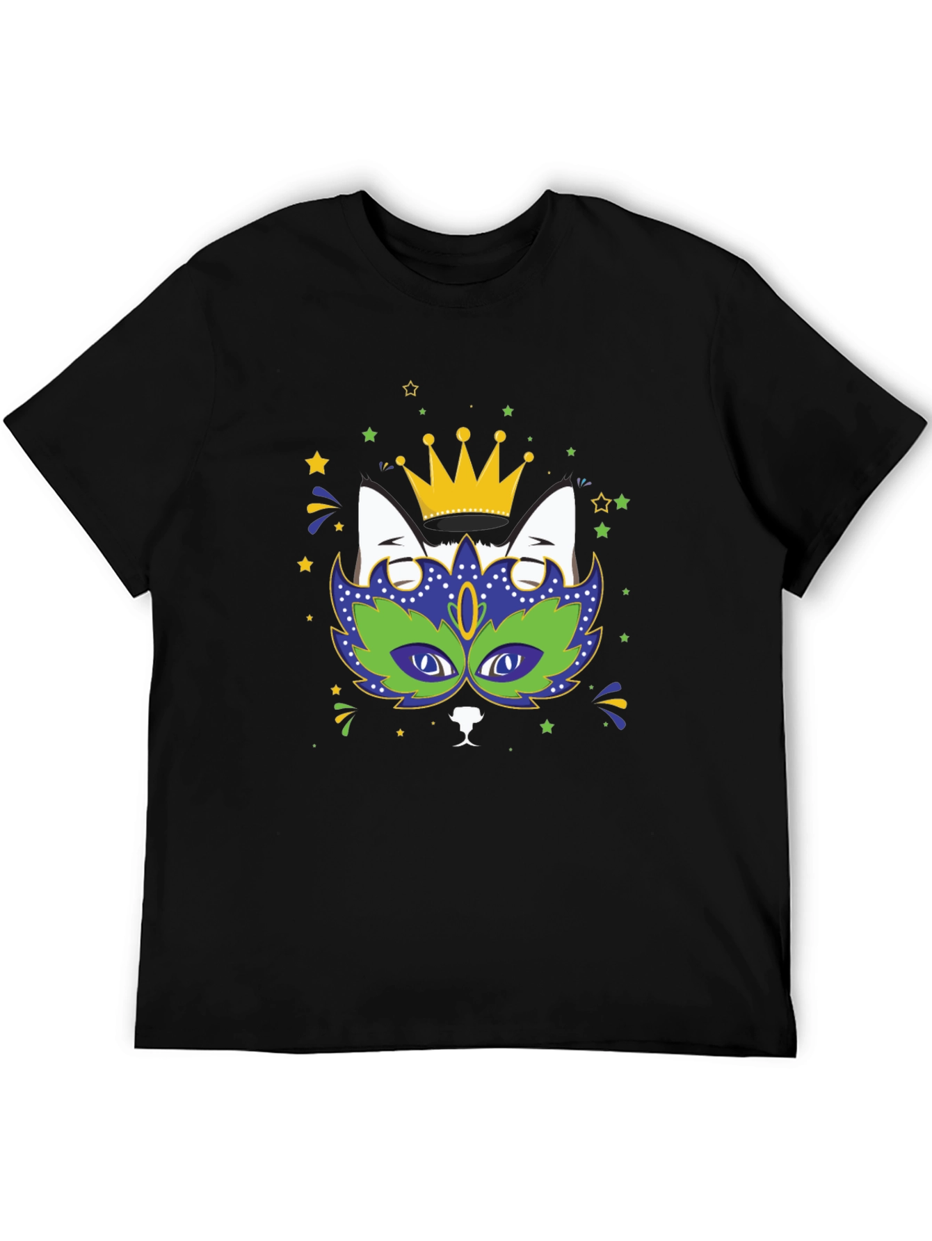 Mardi Gras Cat T-Shirt - King Cat Tee