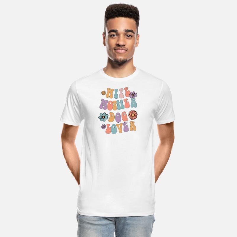 Wife Mother Dog Lover Retro Dog Mom, Dog Owner